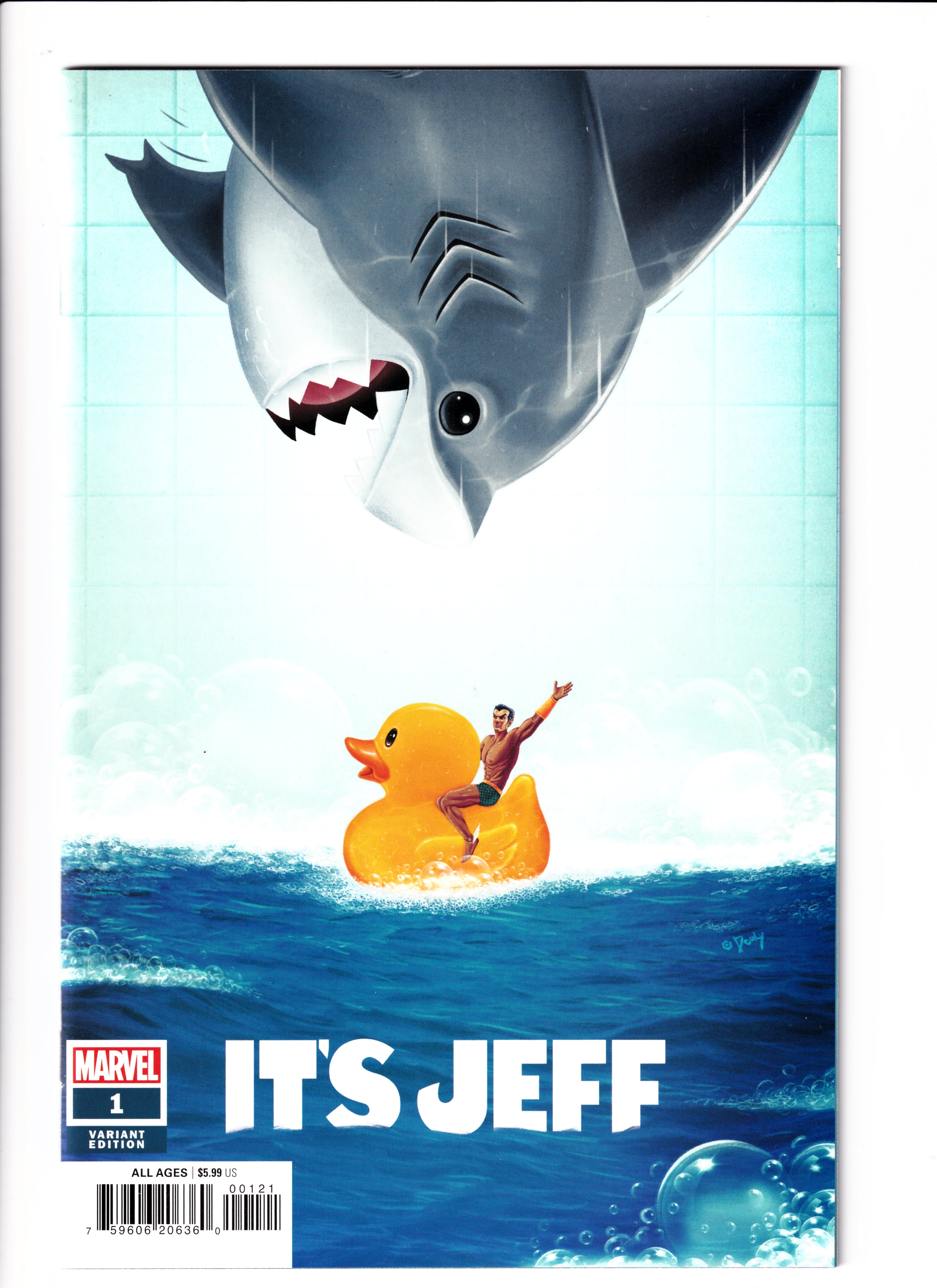 It's Jeff #1 Jaws Homage NM (9.8) (2023)