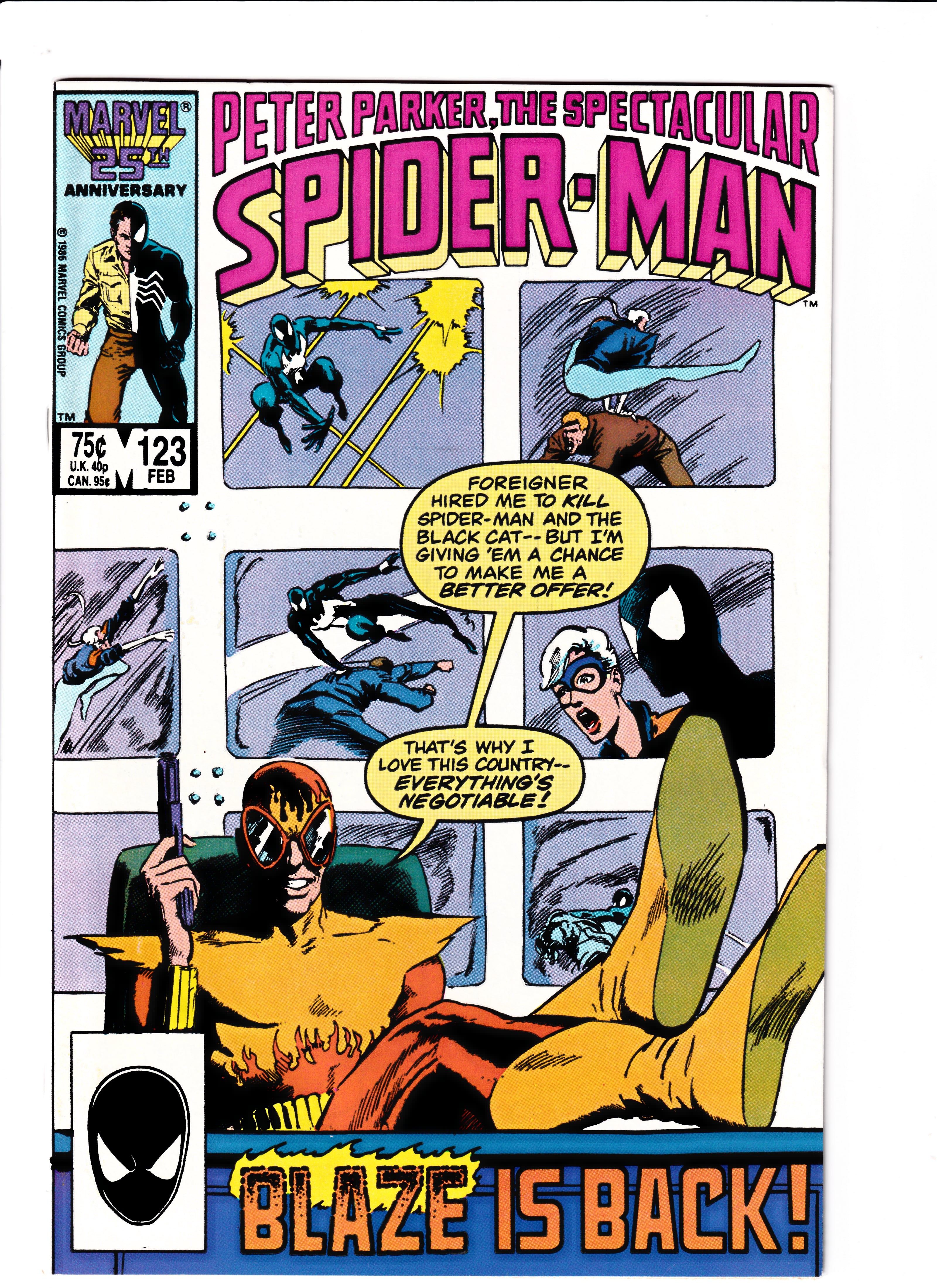 Spectacular Spider-Man #123 NM (9.4) (1987)