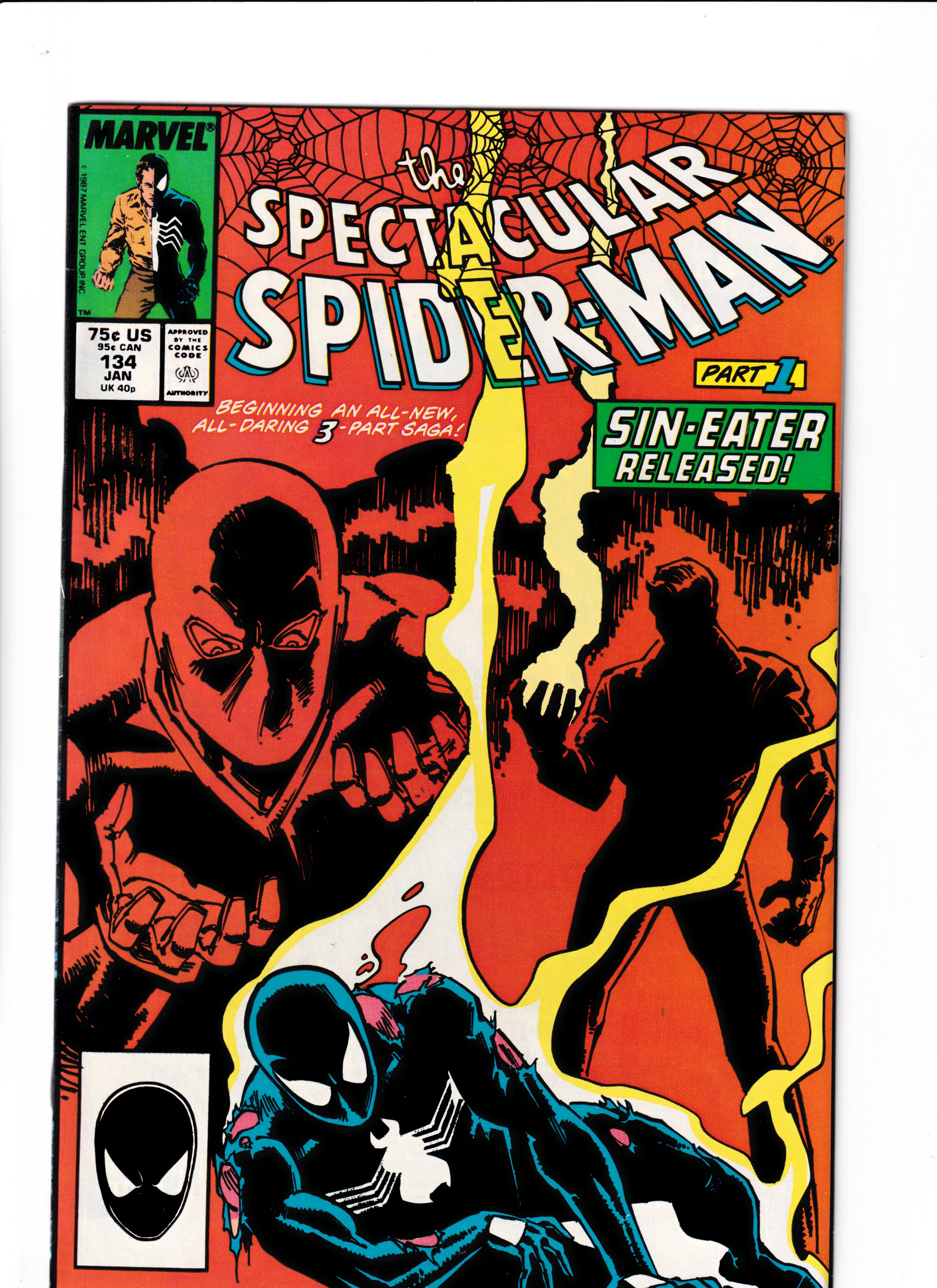 Spectacular Spider-Man #134 NM (9.2) (1987)