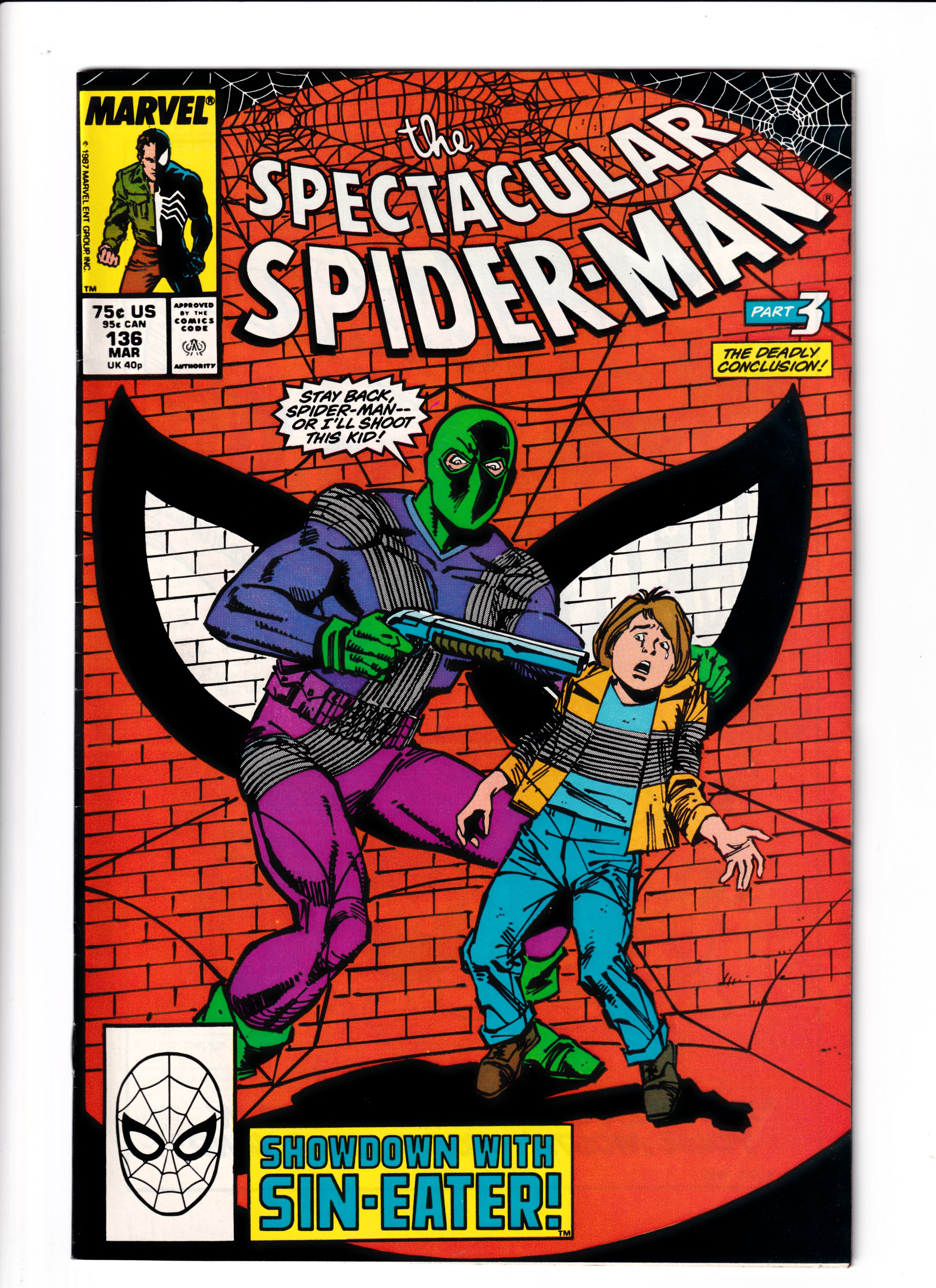 Spectacular Spider-Man #136 NM (9.0) (1988)