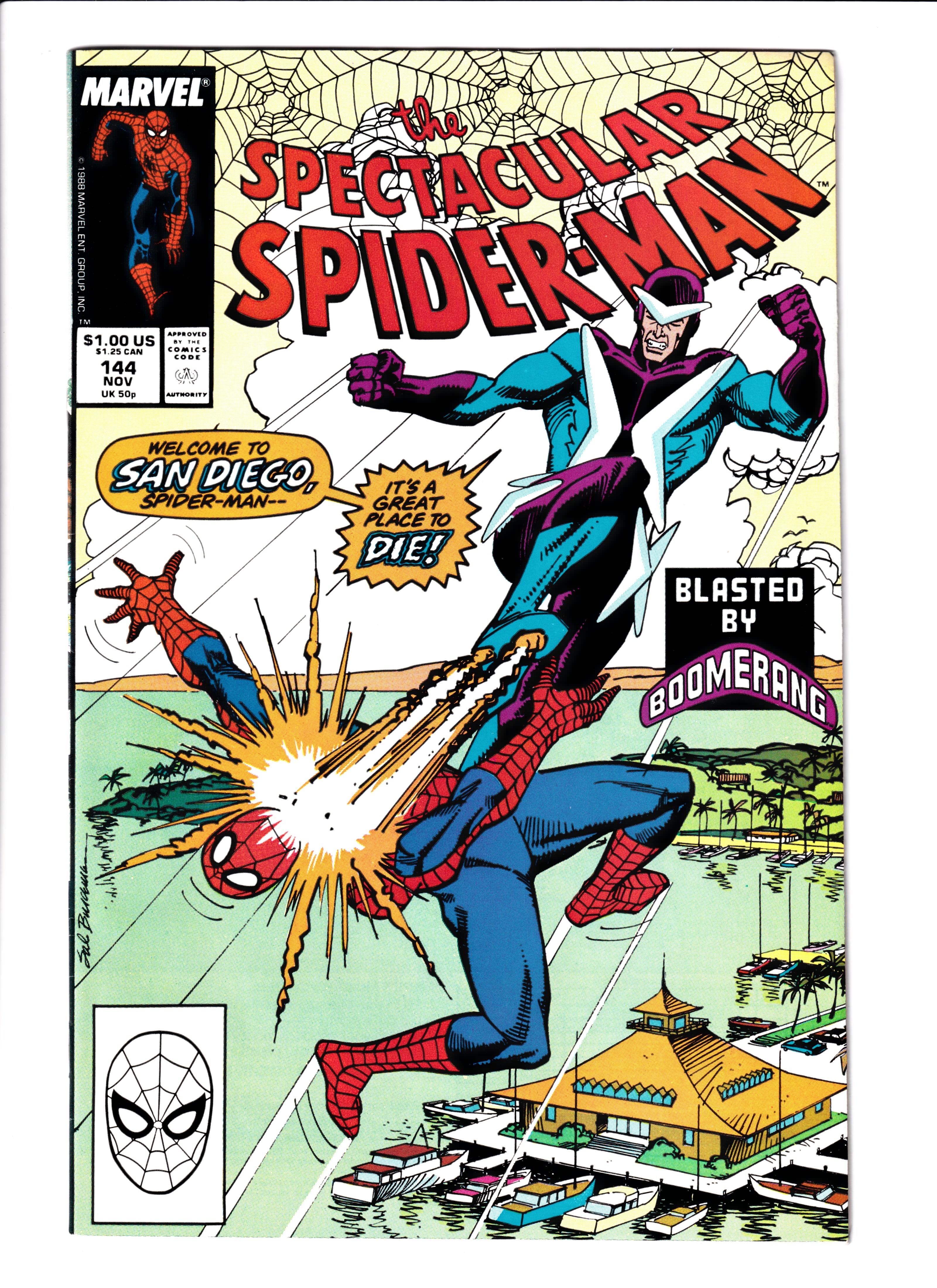 Spectacular Spider-Man #144 NM (9.2) (1988)
