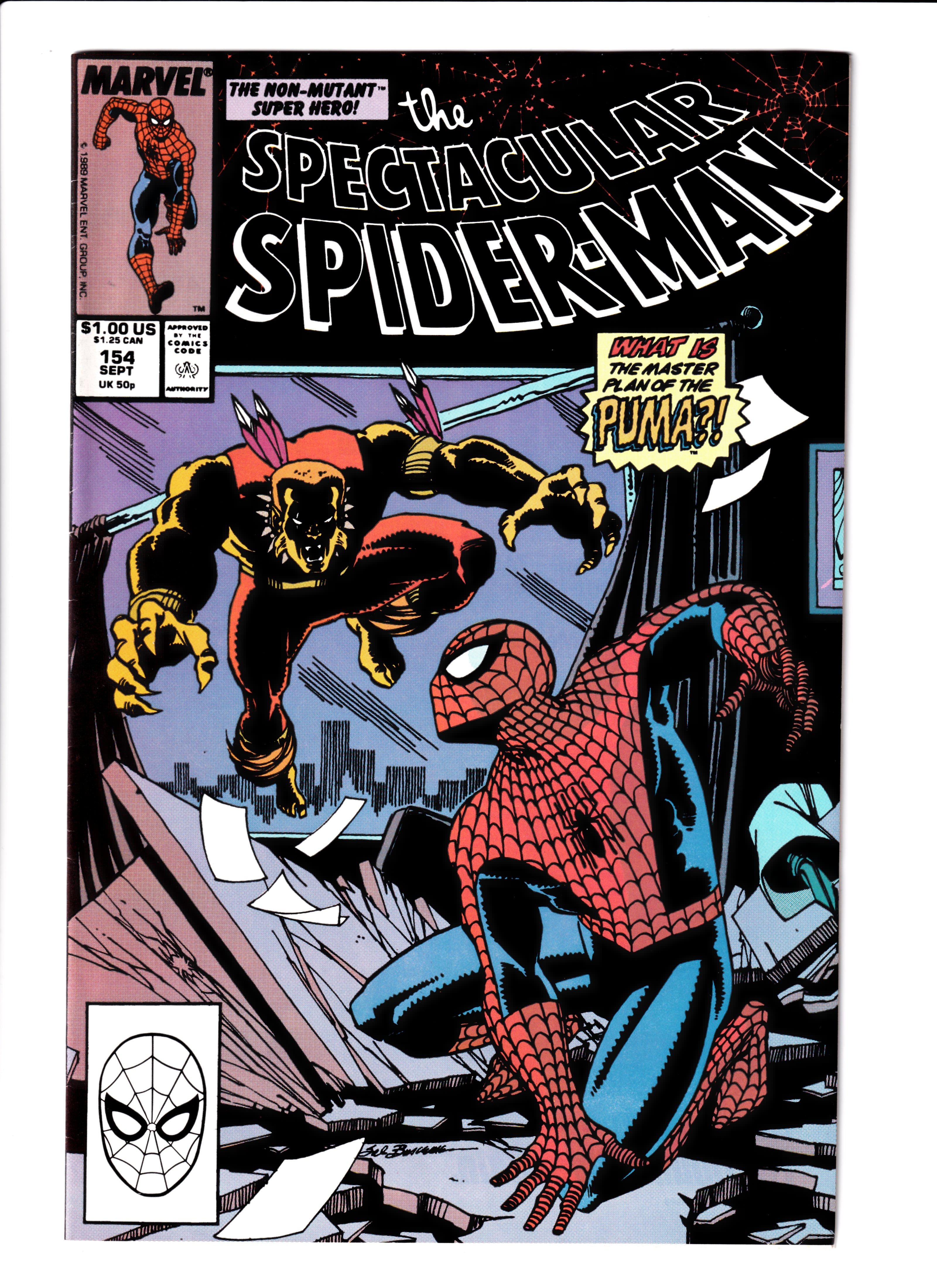Spectacular Spider-Man #154 NM (9.0) (1989)