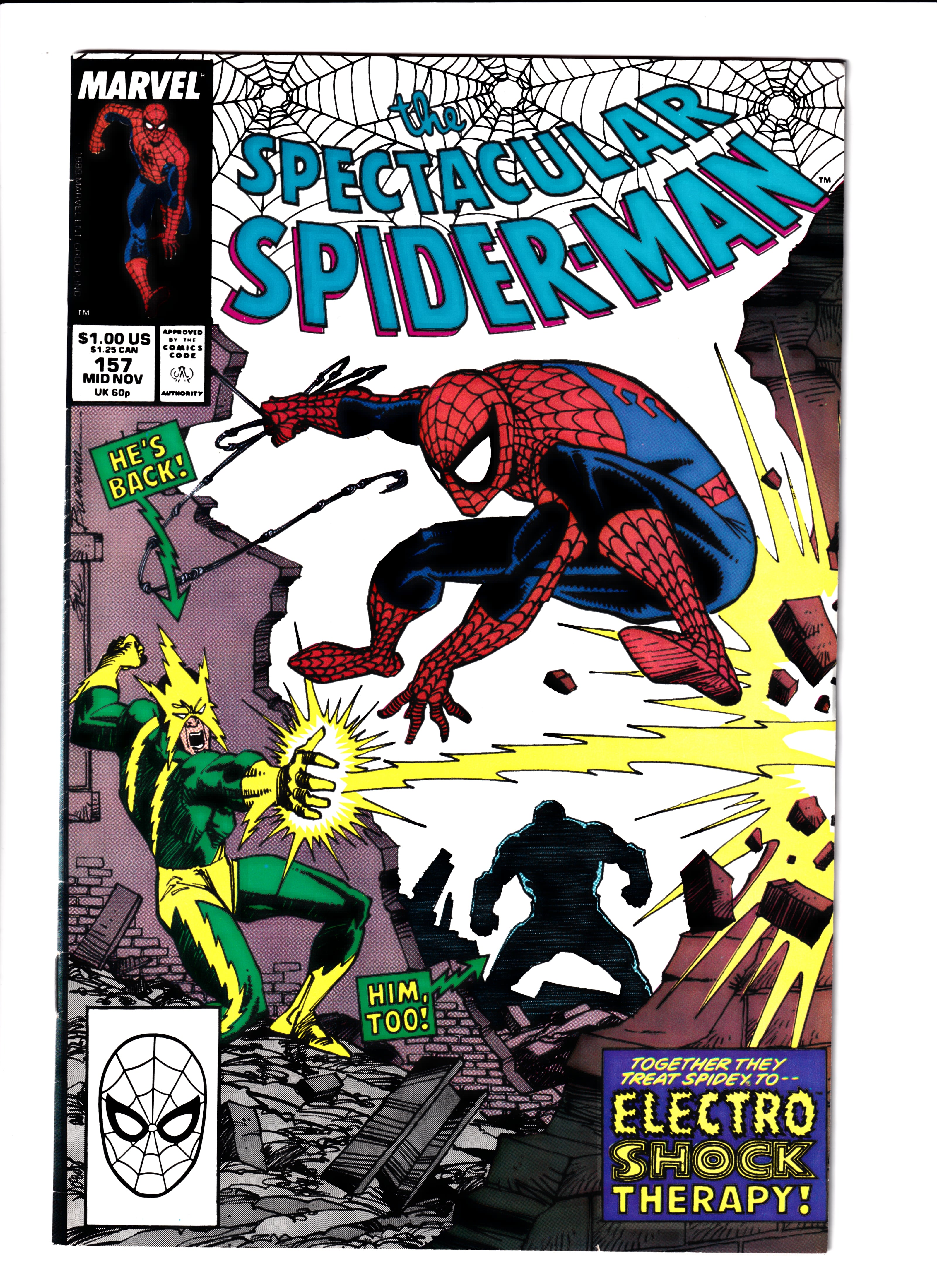 Spectacular Spider-Man #157 Mid Grade (1989)