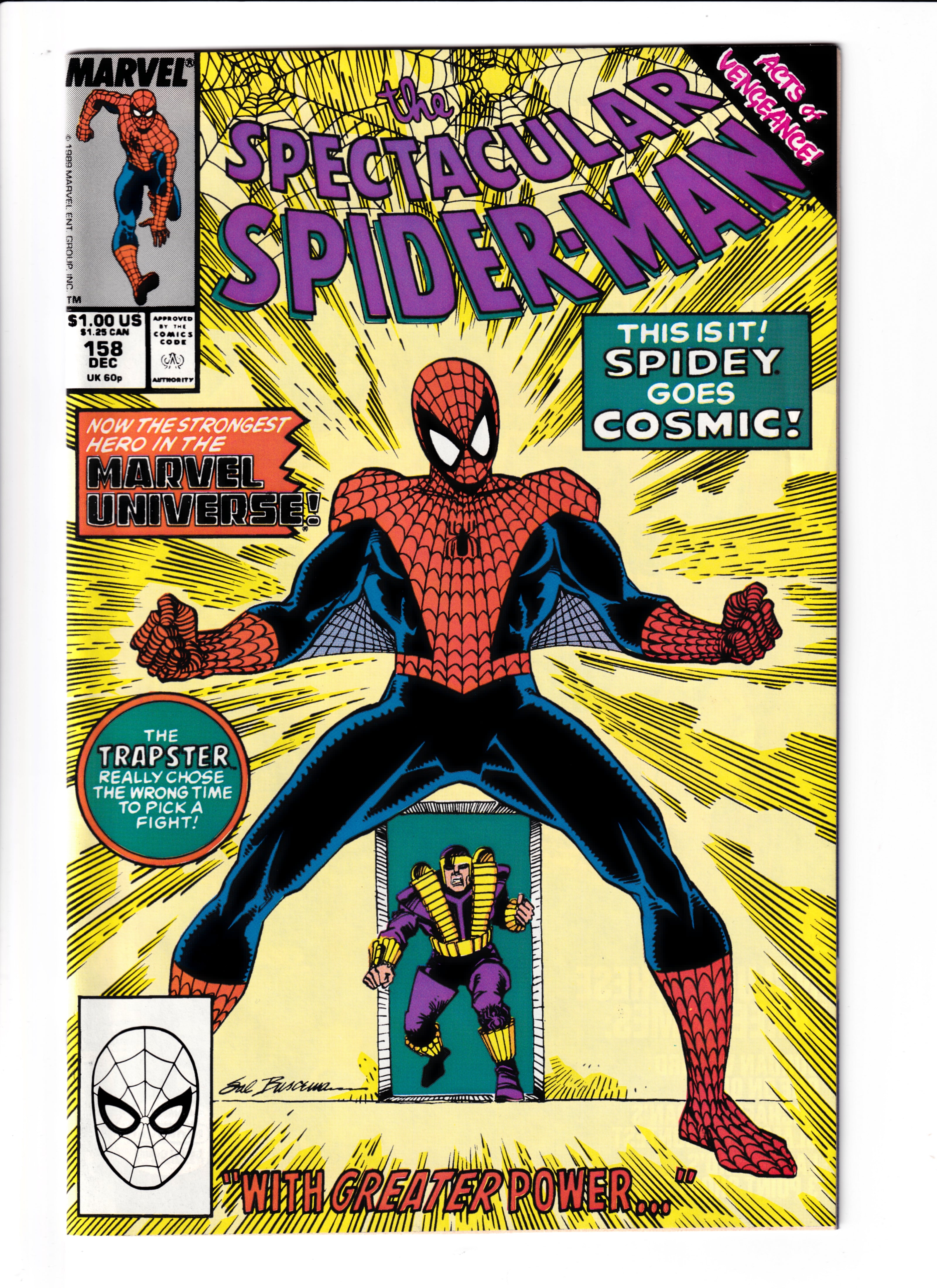 Spectacular Spider-Man #158 VF (8.5) (1989)