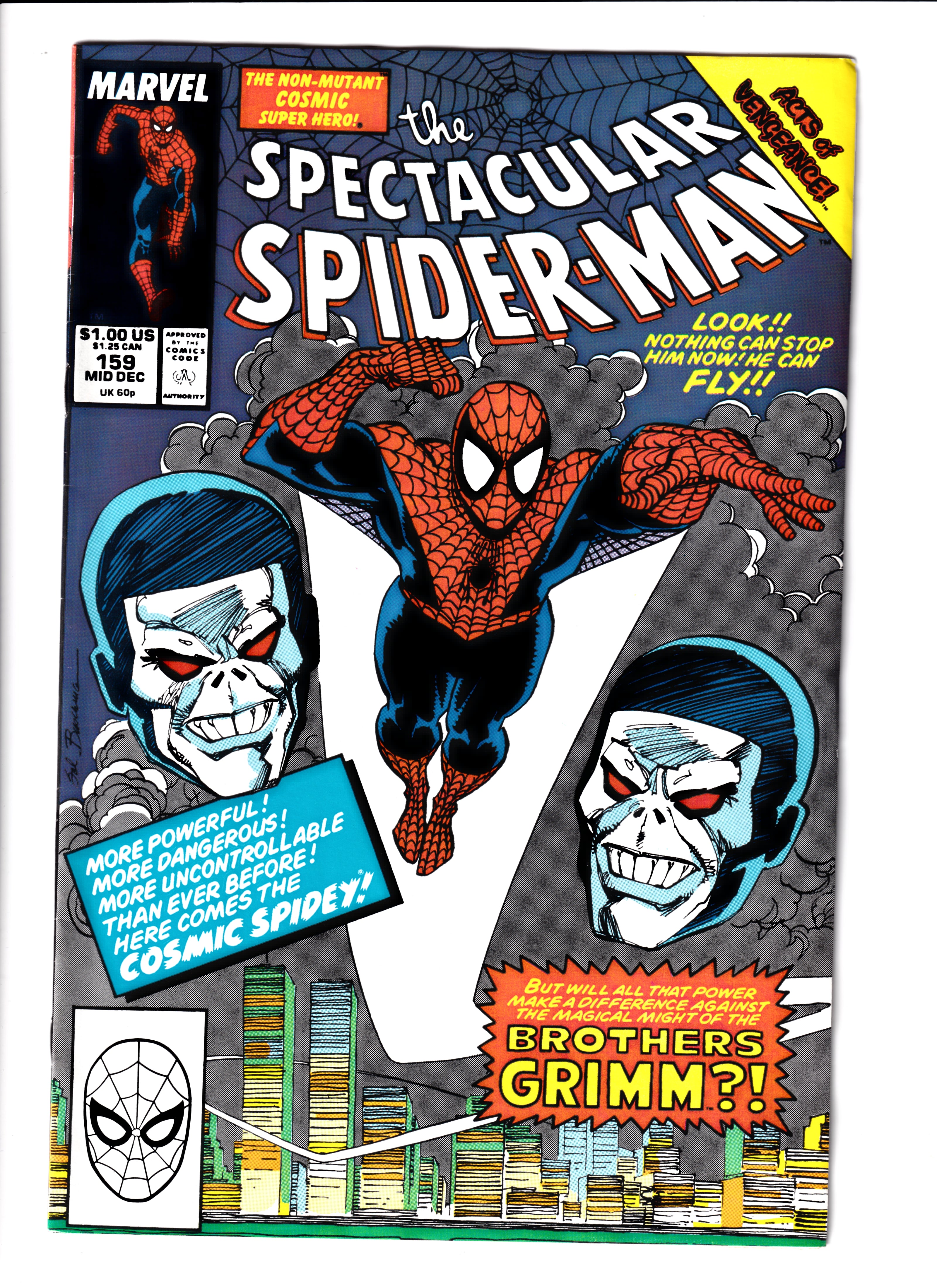 Spectacular Spider-Man #159 VF (8.5) (1989)