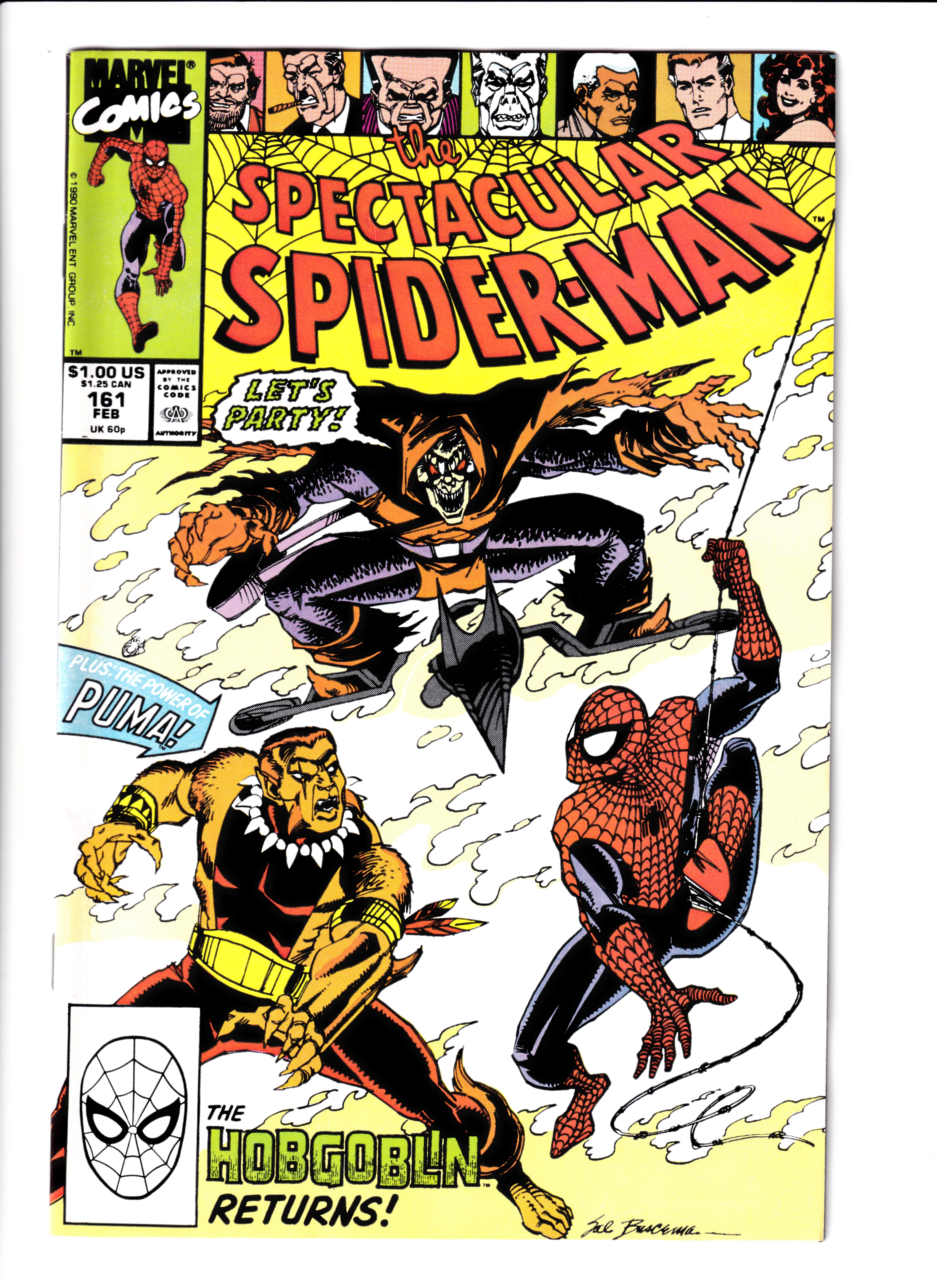 Spectacular Spider-Man #161 NM (9.0) (1990)