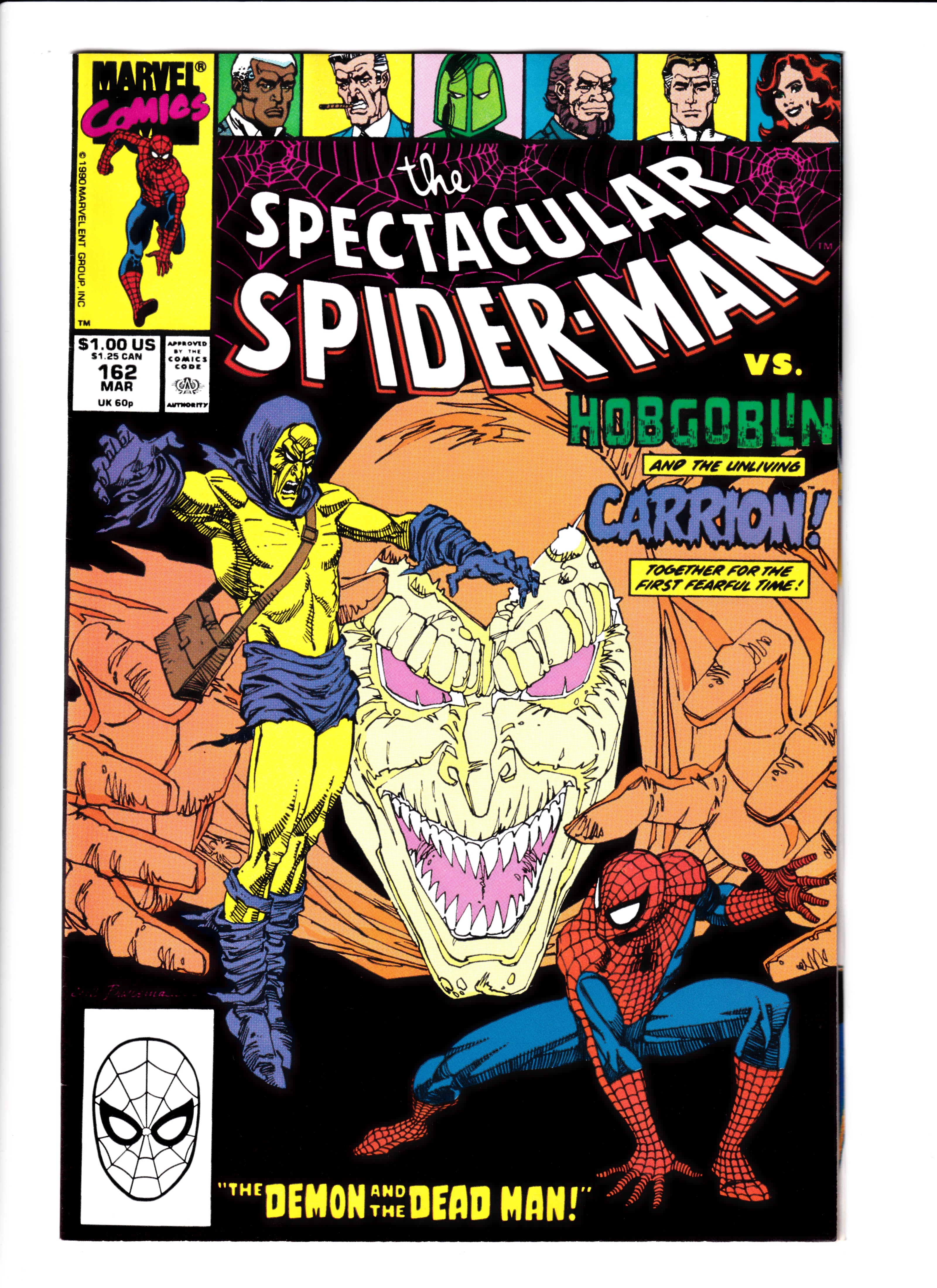 Spectacular Spider-Man #162 NM (9.0) (1990)