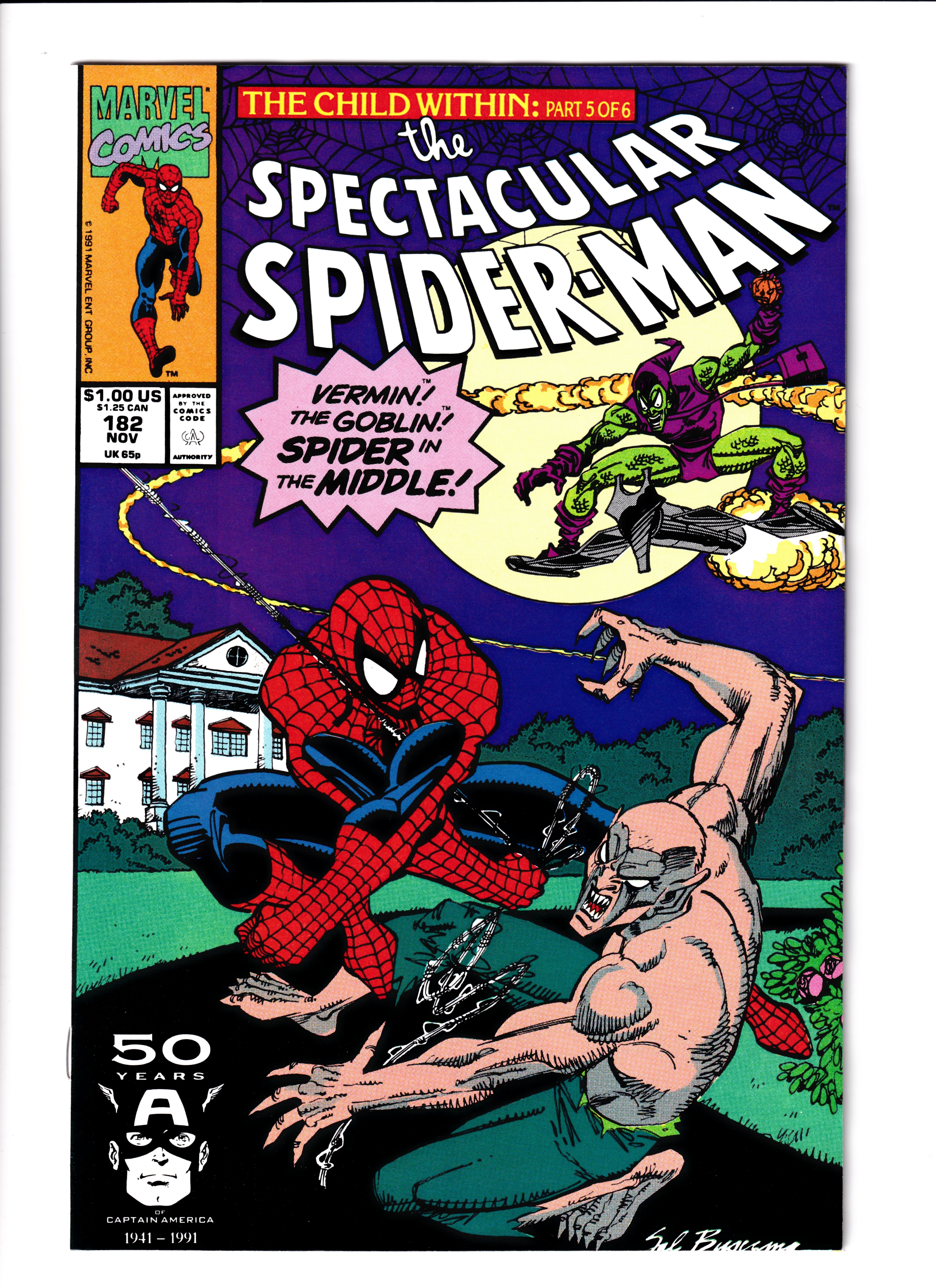 Spectacular Spider-Man #182 NM (9.2) (1991)