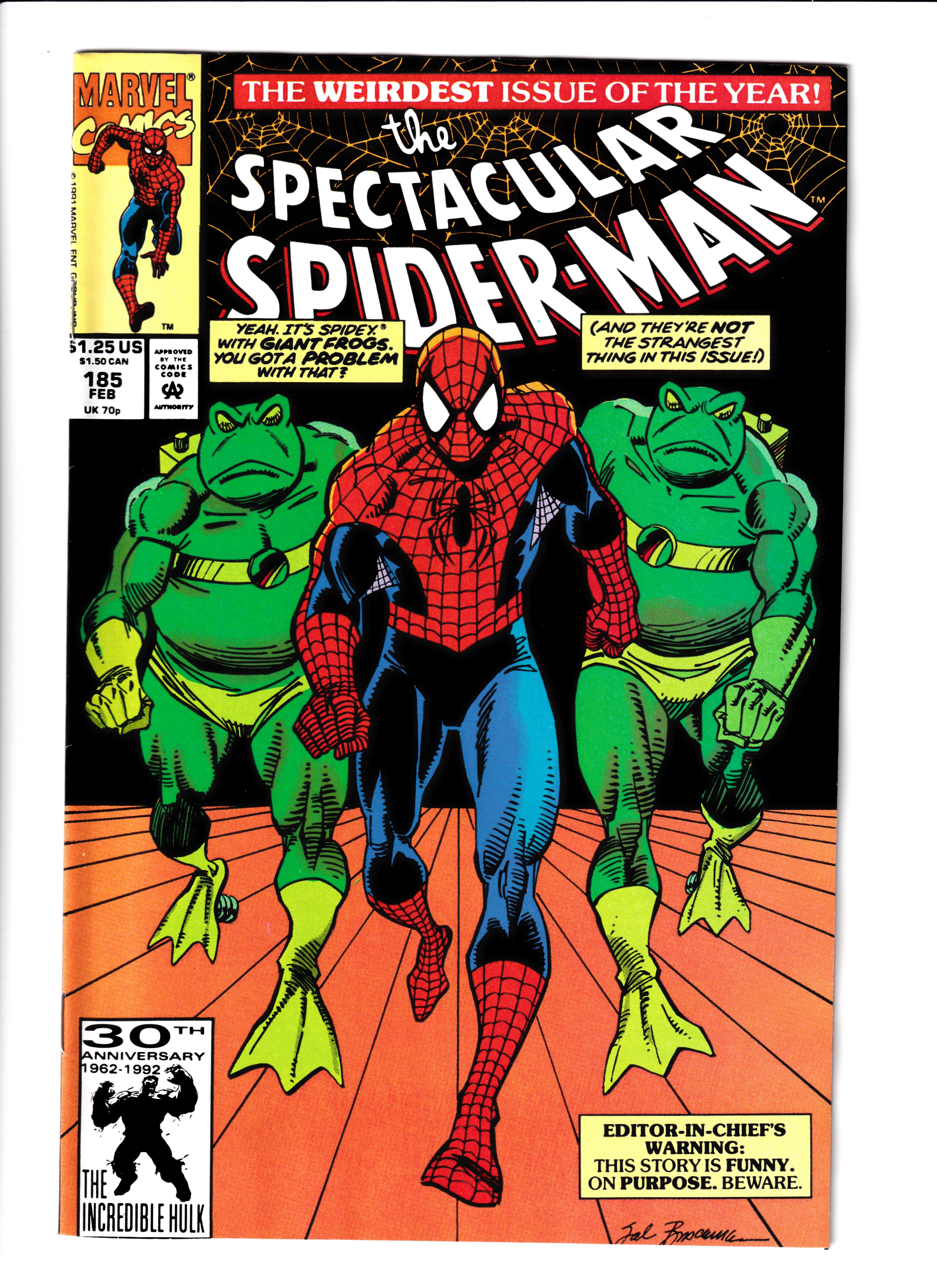 Spectacular Spider-Man #185 NM (9.0) (1992)