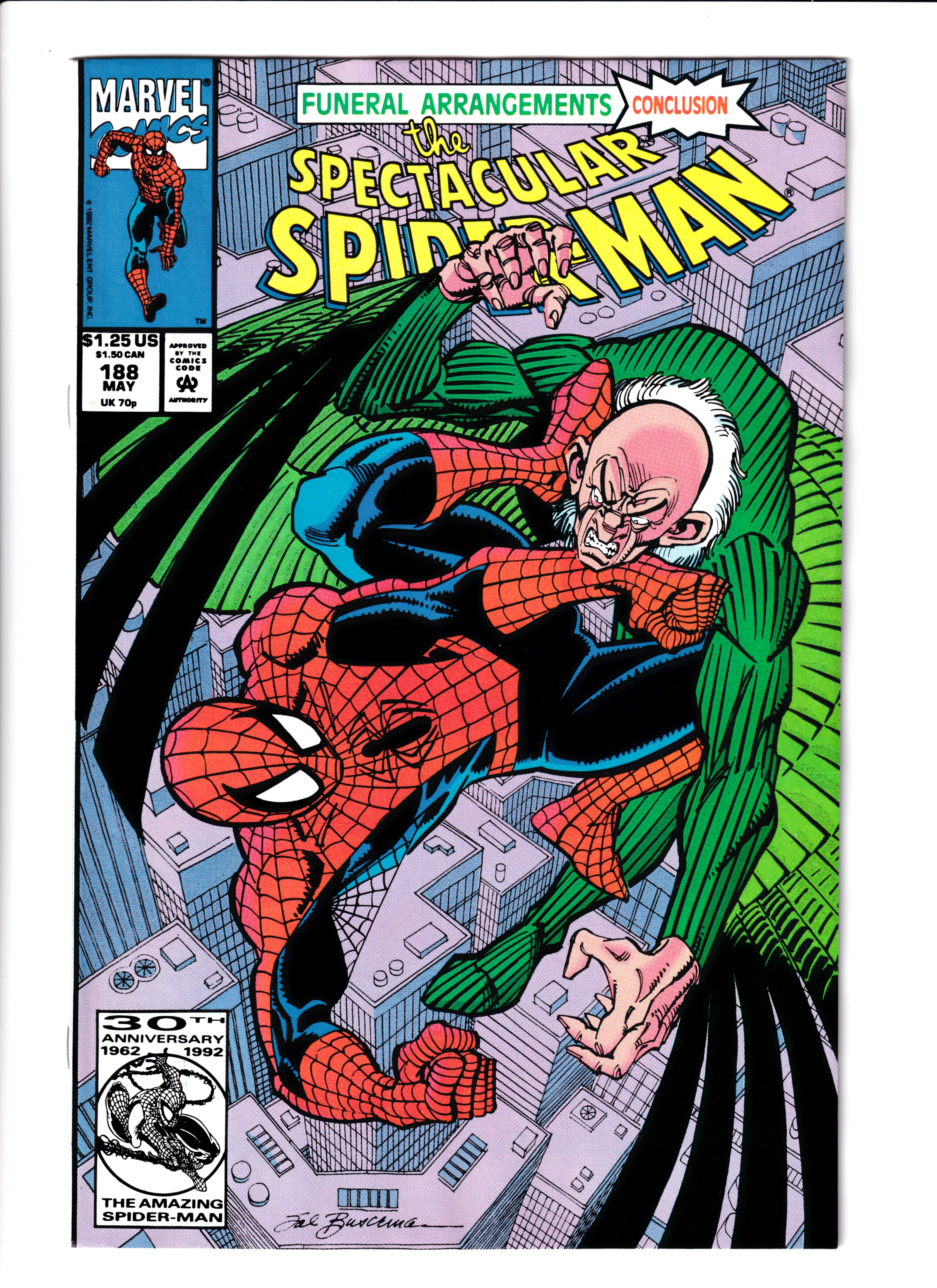 Spectacular Spider-Man #188 NM (9.2) (1992)