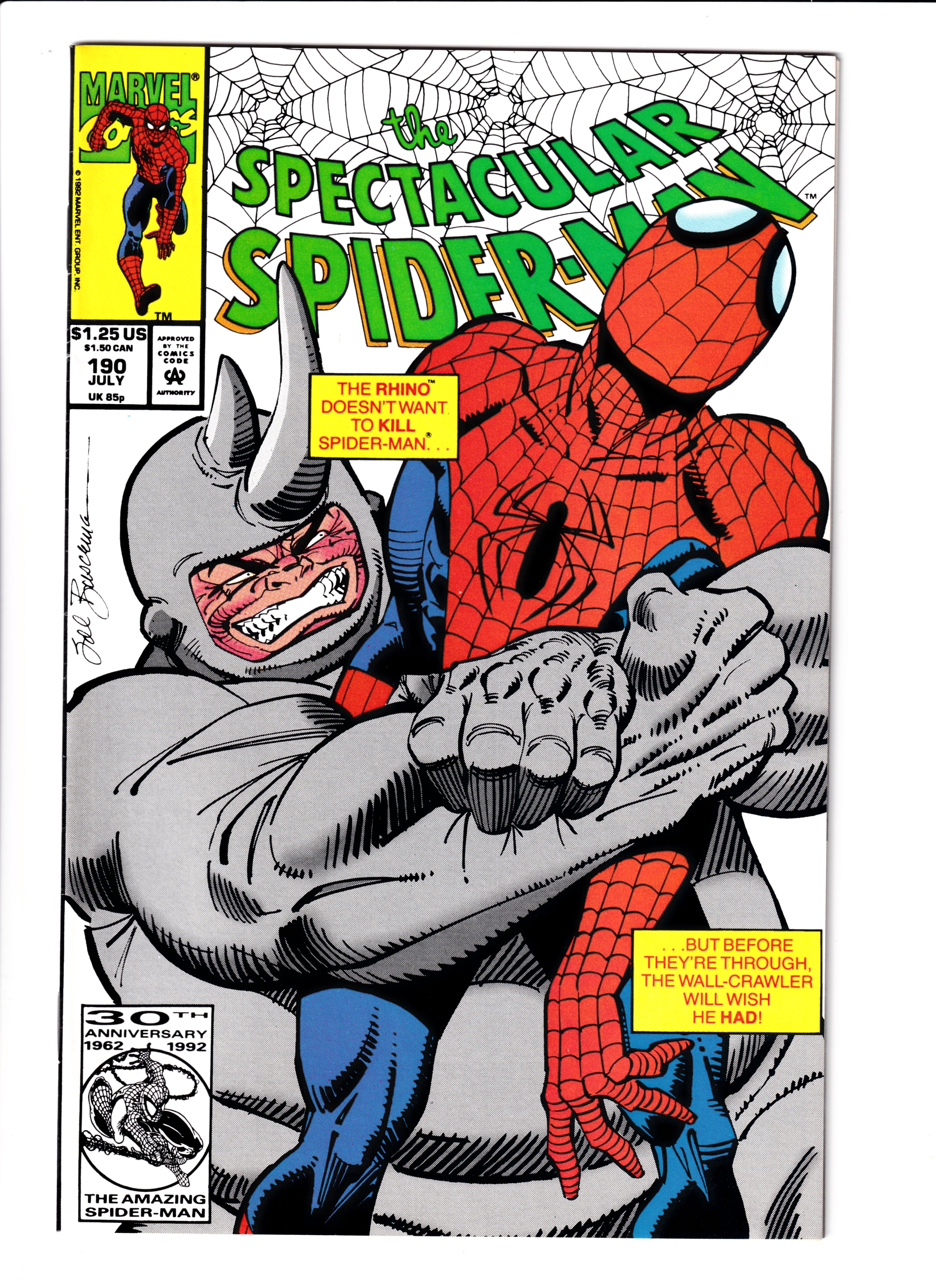 Spectacular Spider-Man #190 NM (9.2) (1992)
