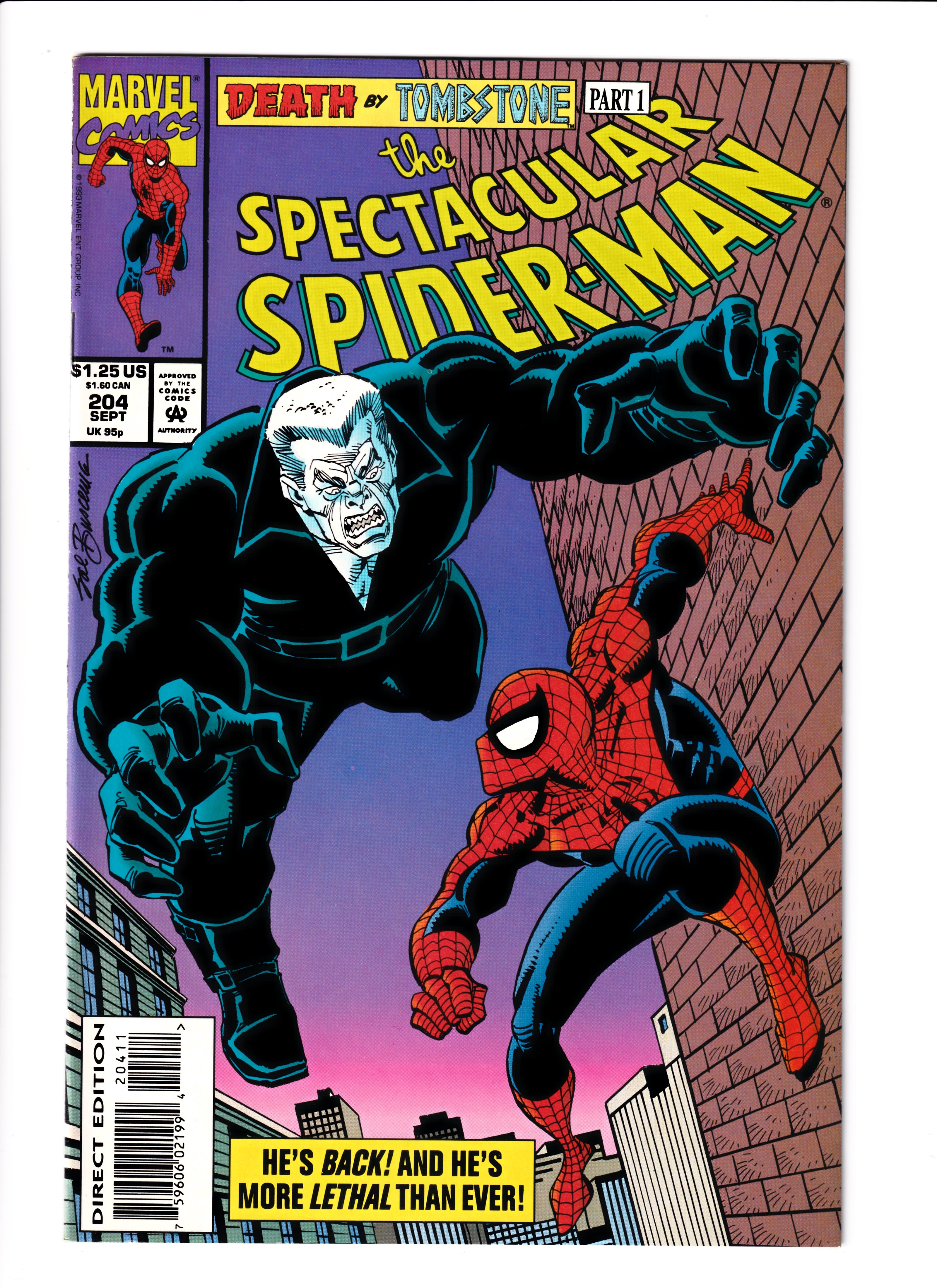 Spectacular Spider-Man #204 NM (9.2) (1992)