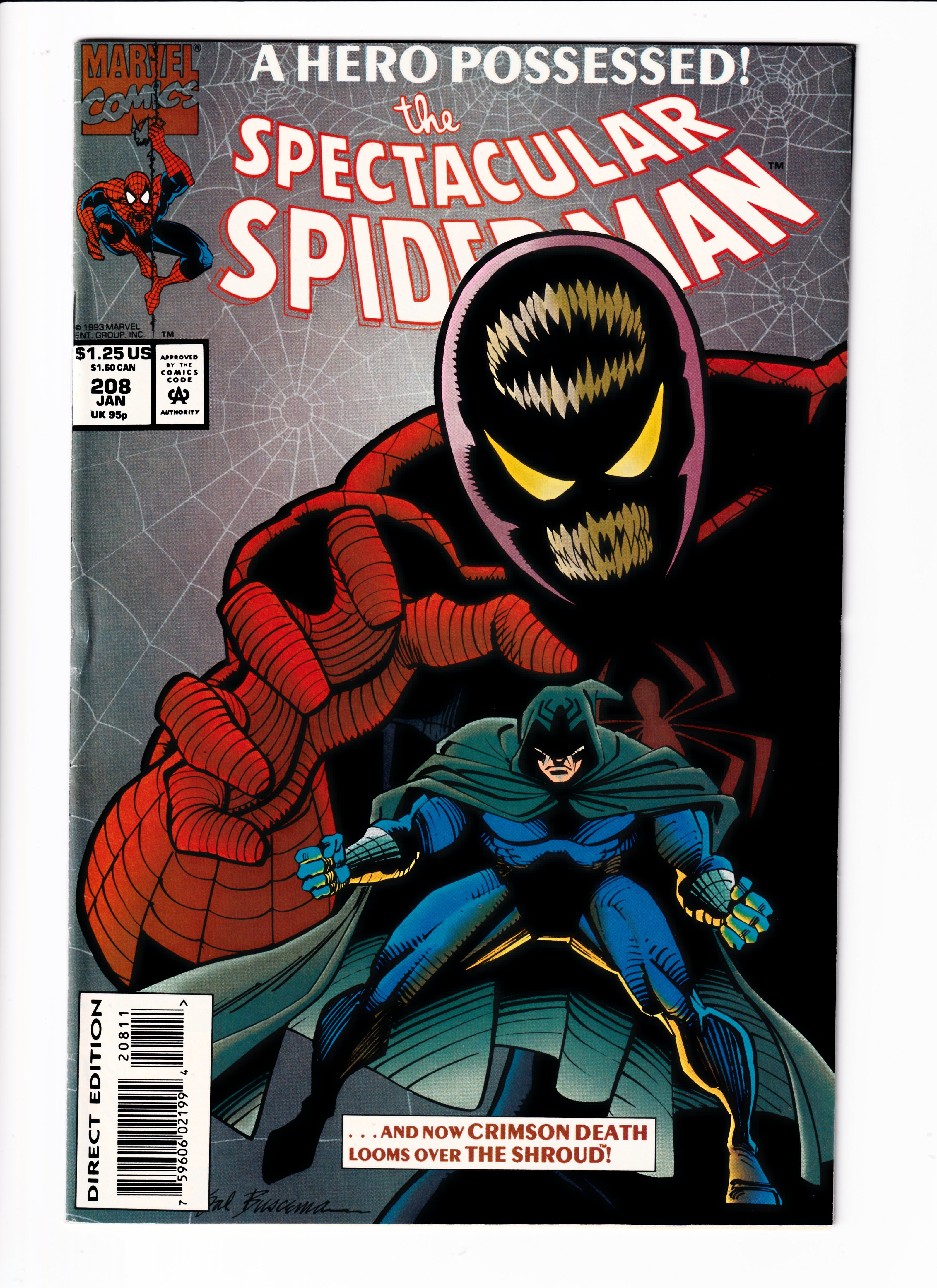 Spectacular Spider-Man #208 Mid Grade (1992)