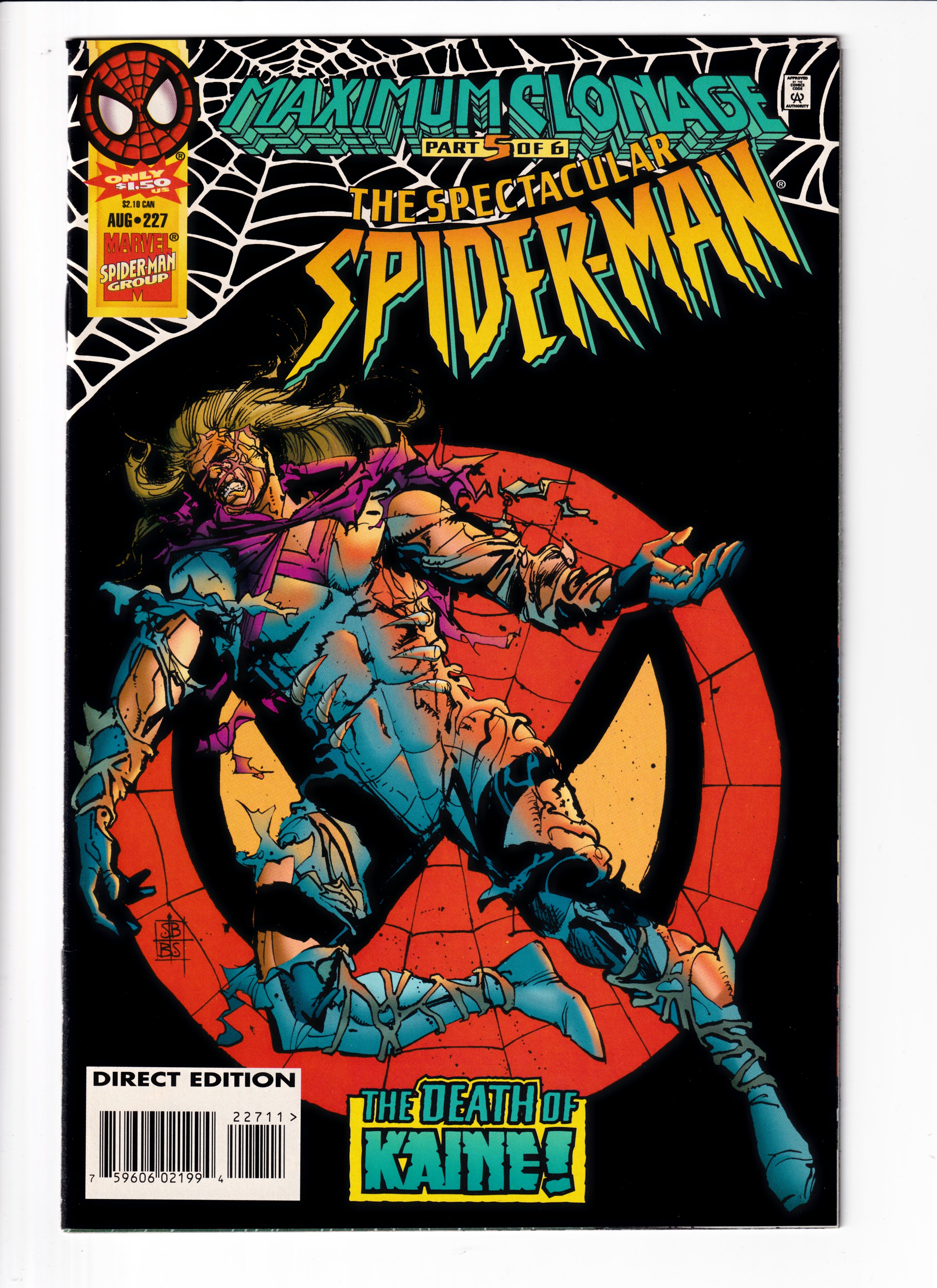 Spectacular Spider-Man #227 NM (9.2) (1992)