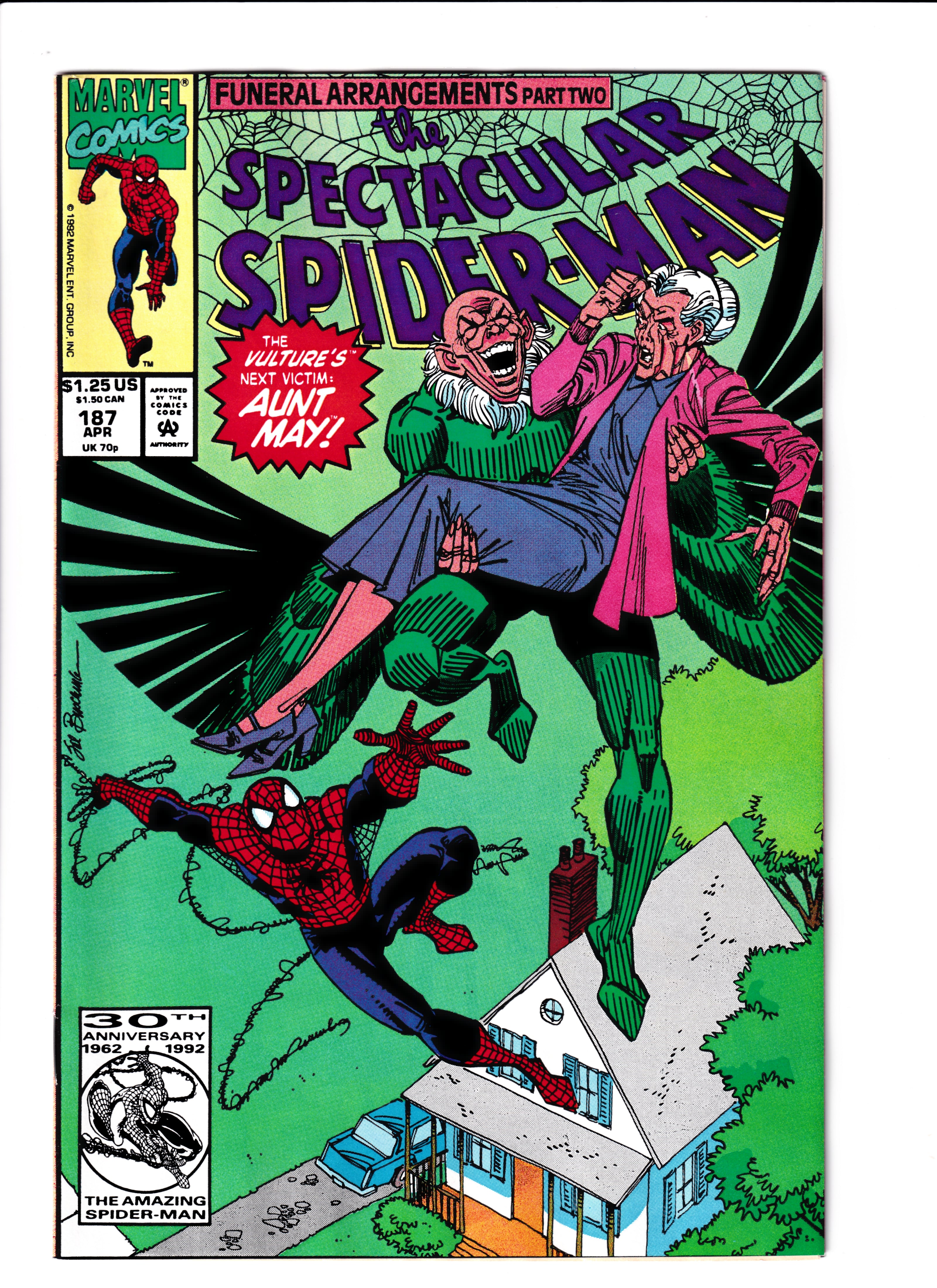 Spectacular Spider-Man #187 NM (9.2) (1992)