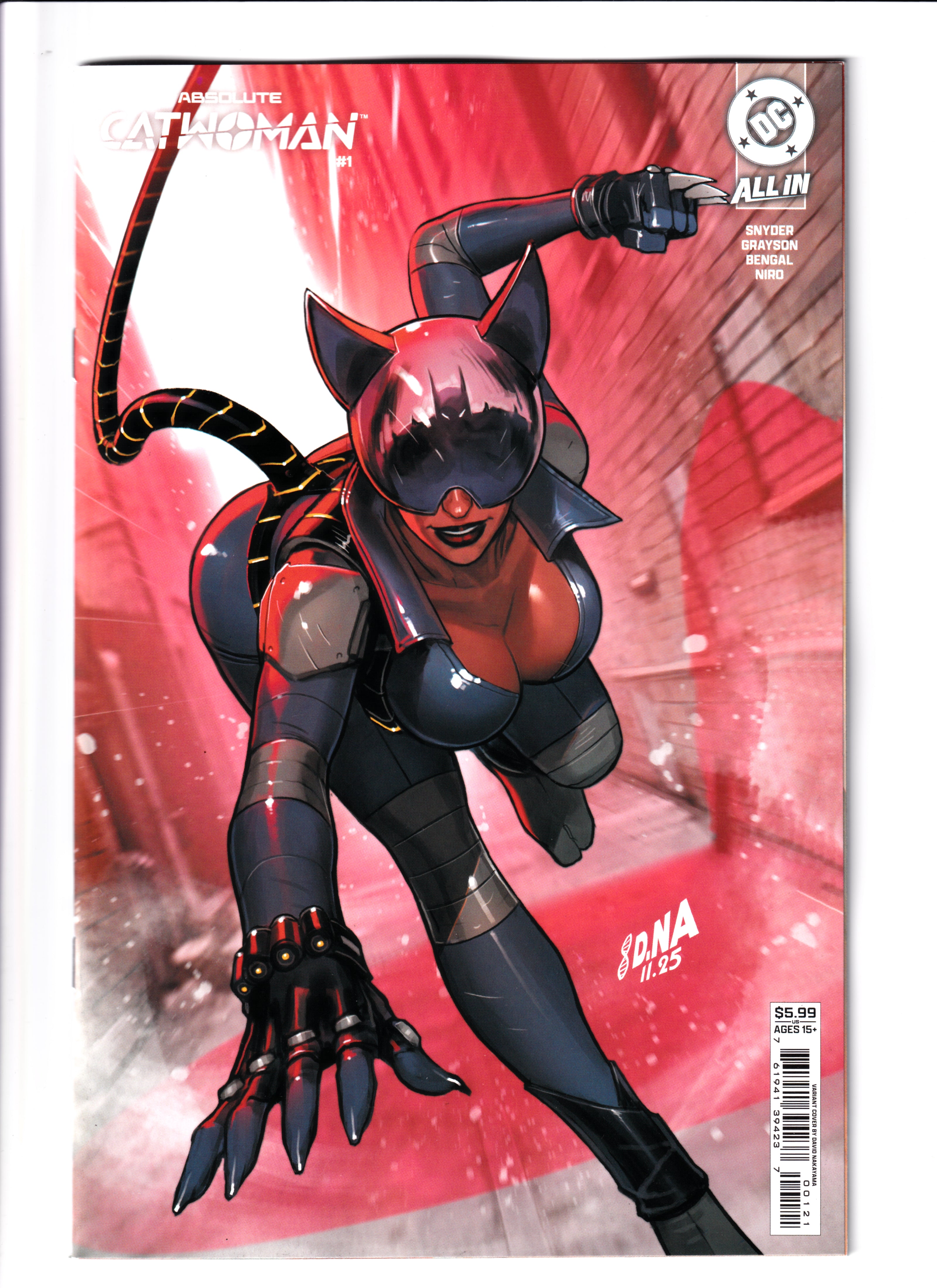 ABSOLUTE CATWOMAN #1 (OF 6) CVR B DAVID NAKAYAMA CARD STOCK VAR
