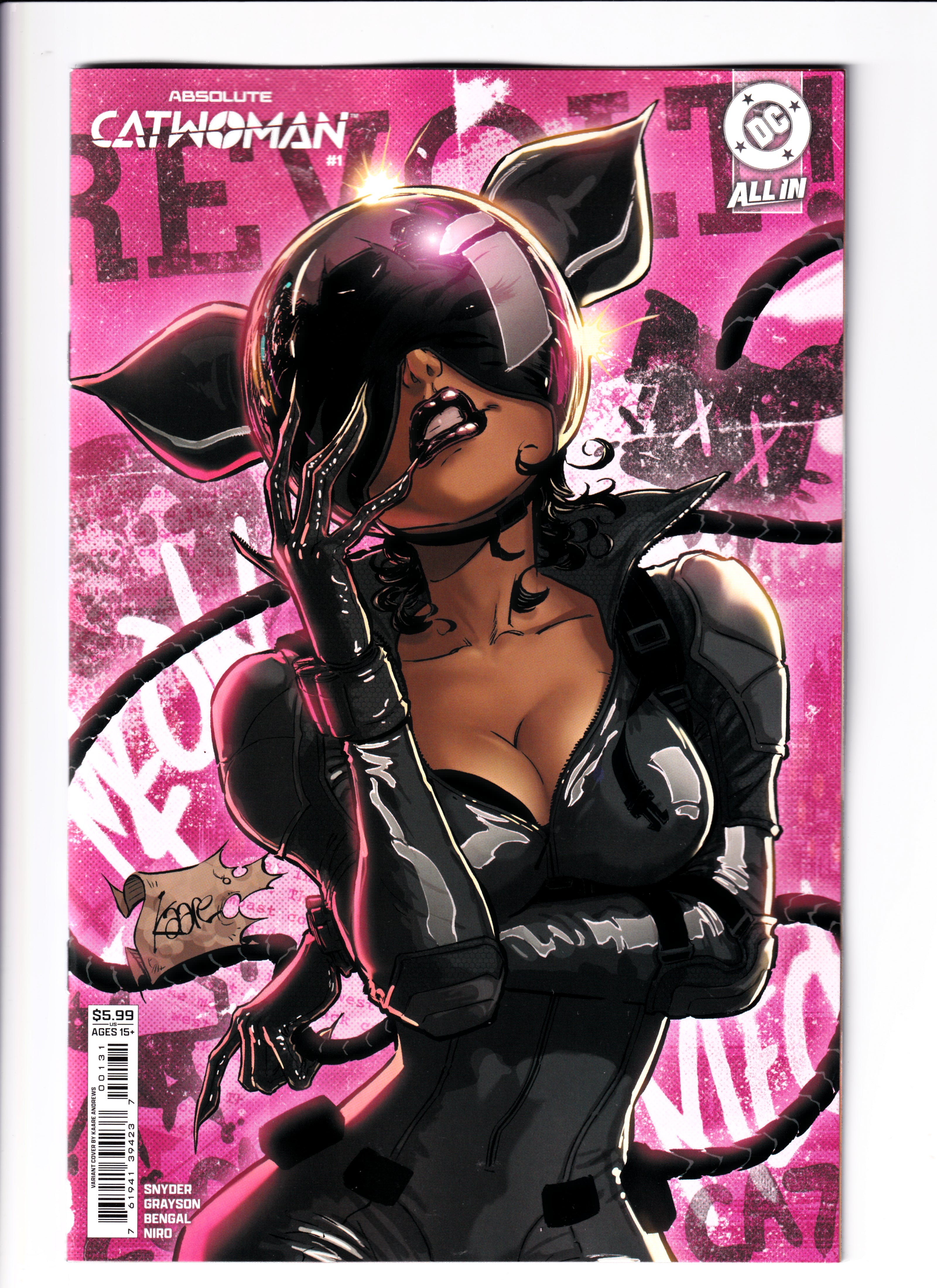 ABSOLUTE CATWOMAN #1 (OF 6) CVR C KAARE ANDREWS CARD STOCK VAR