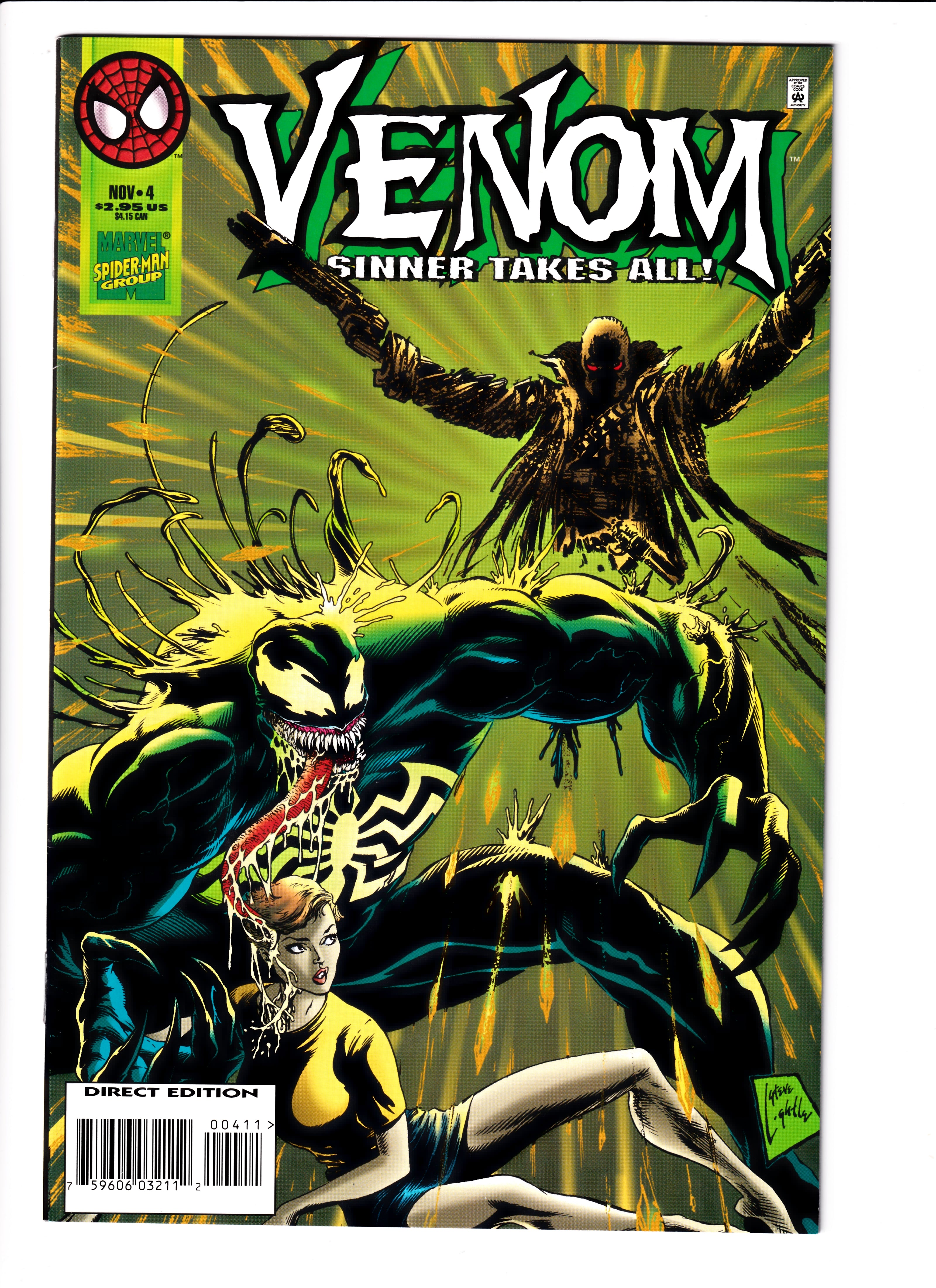 Venom: Sinner Takes All #4 NM (9.4) (1995)