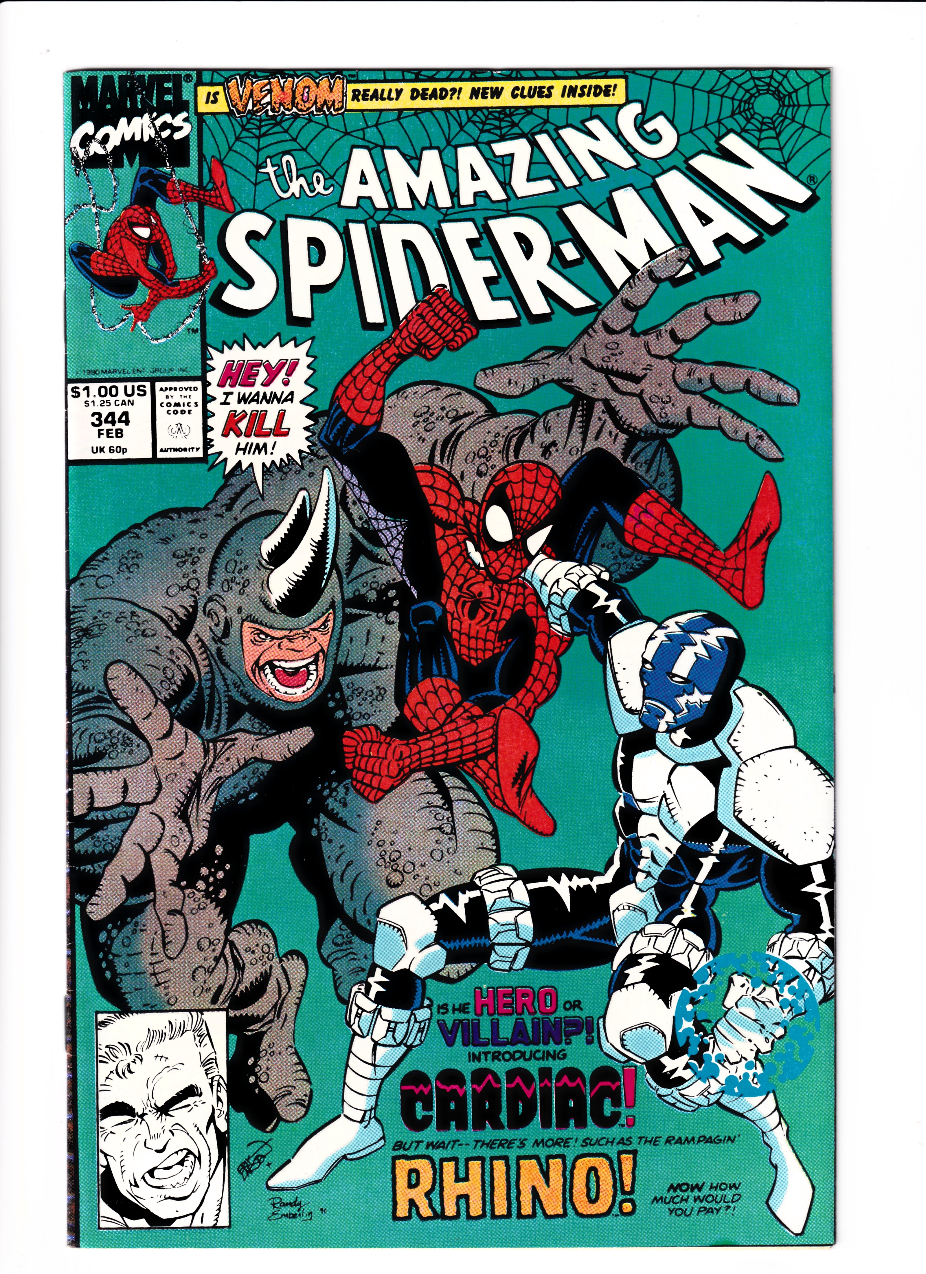 Amazing Spider-Man #344 VF (8.5) (1991)