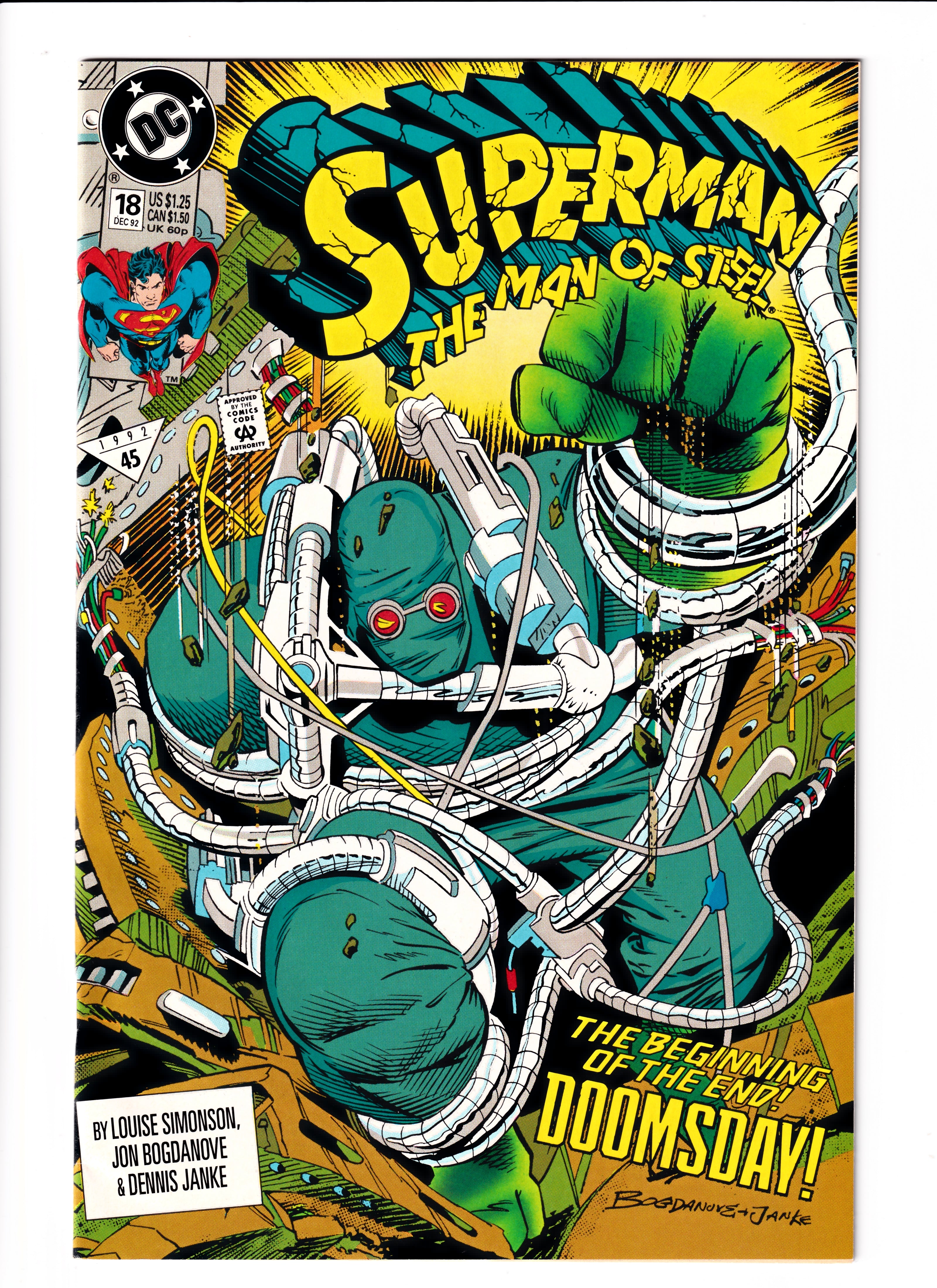 Superman: Man of Steel #18 NM (9.4) (1992)
