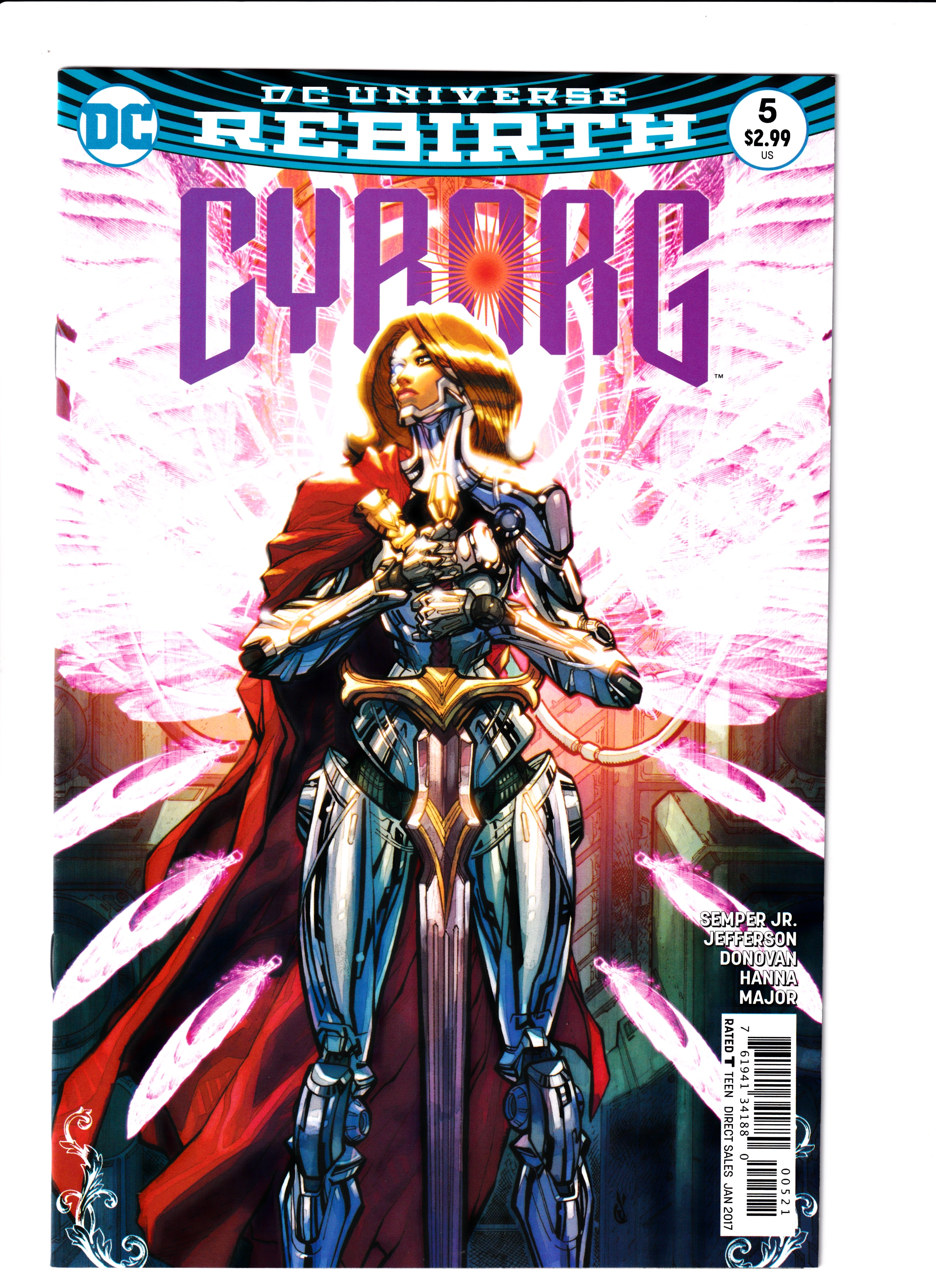 Cyborg #5 D'Anda Var NM (9.4) (2016)