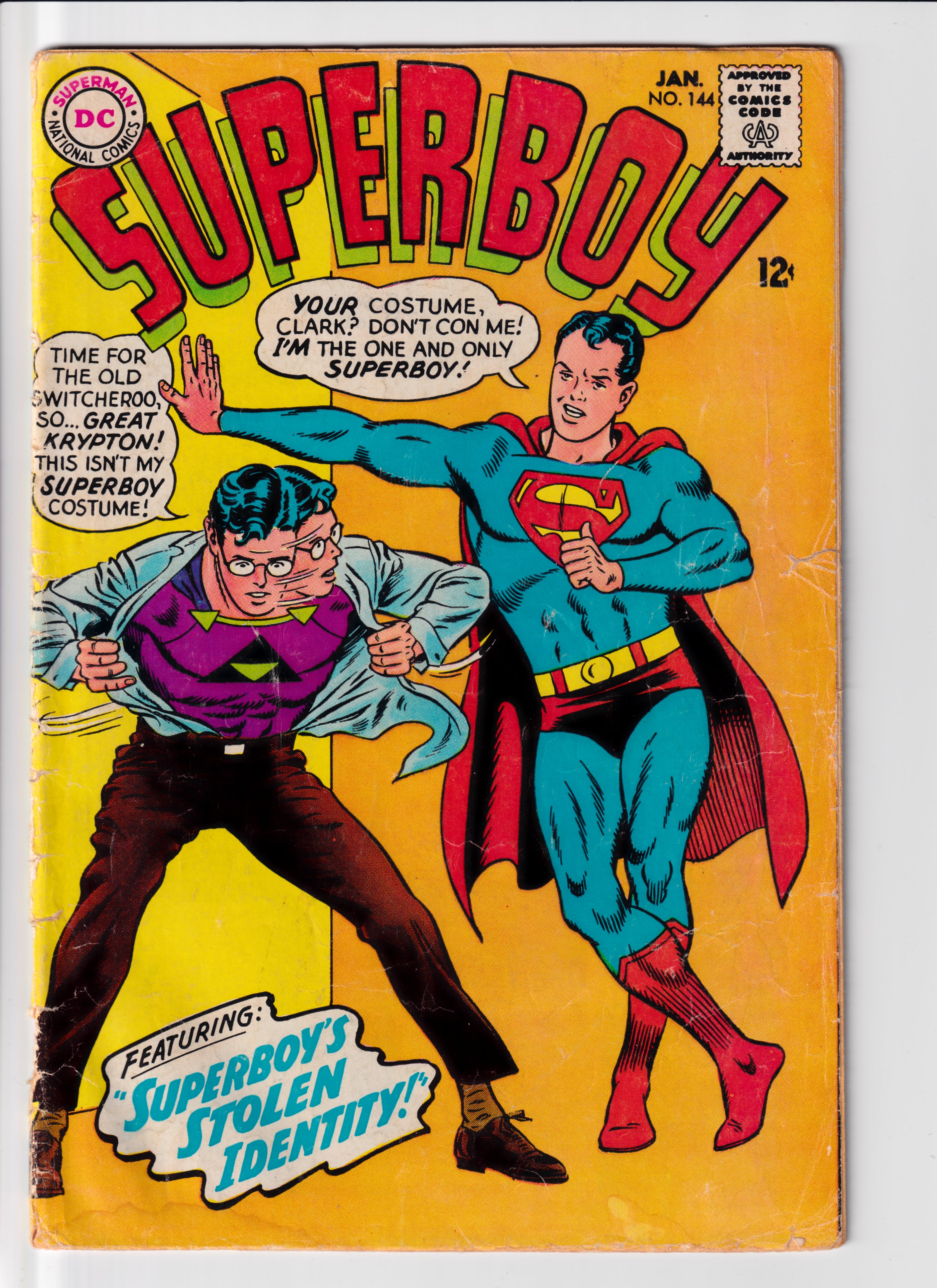 Superboy #144 Low Grade (1967)