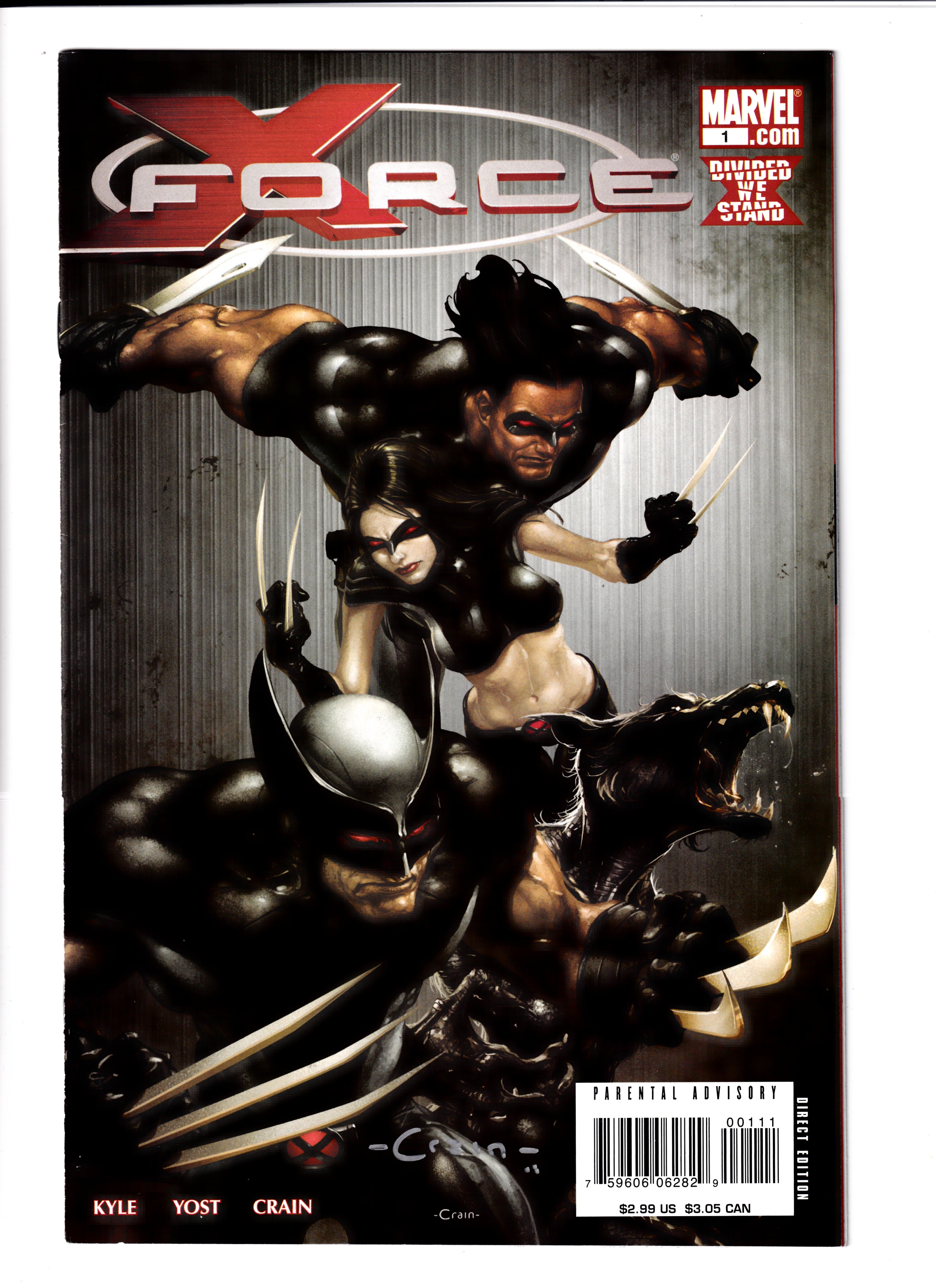 X-Force #1 Signed By Crain NM (9.0) (2008)