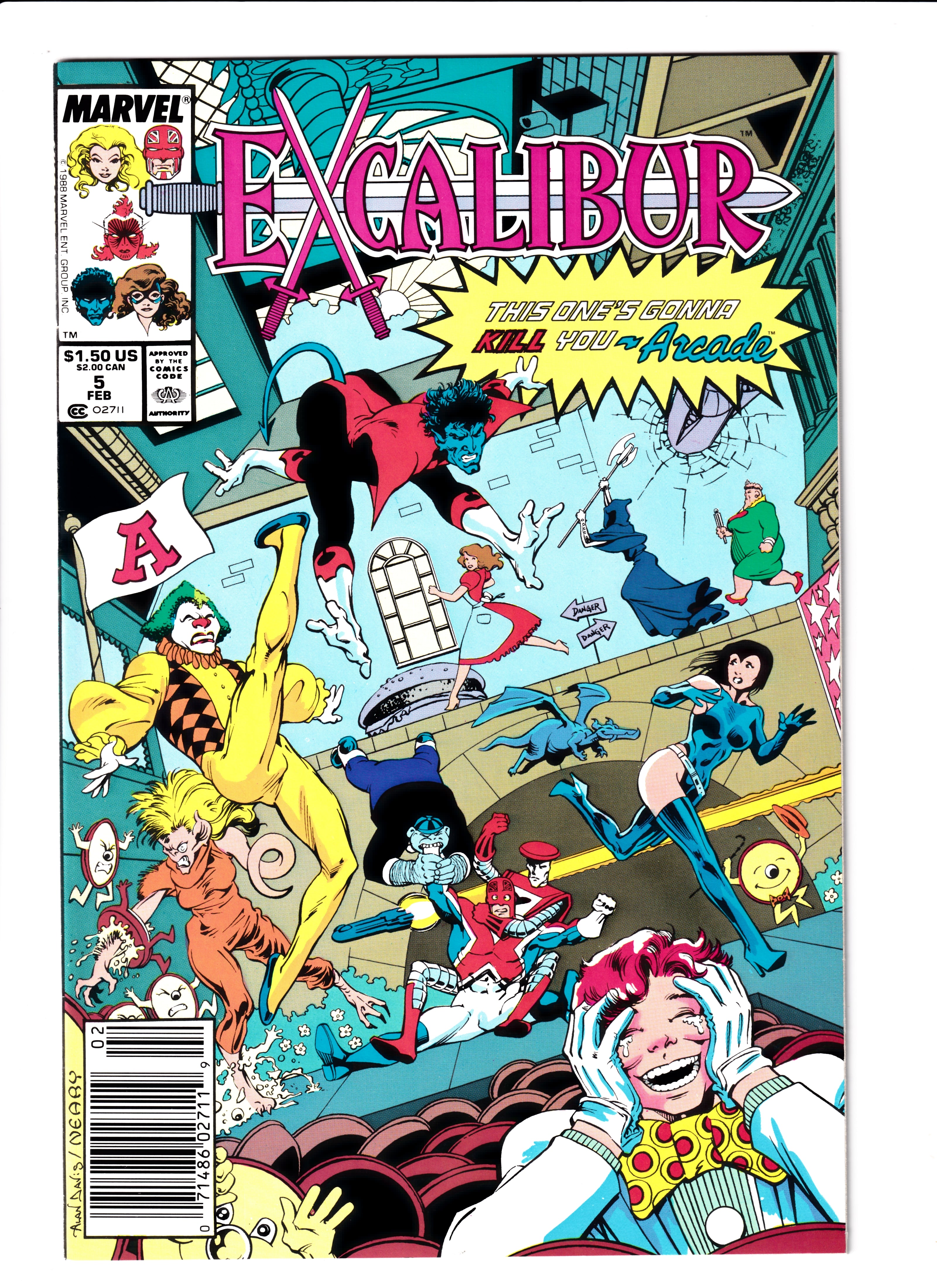 Excalibur #5 Newsstand NM (9.6) (1988)