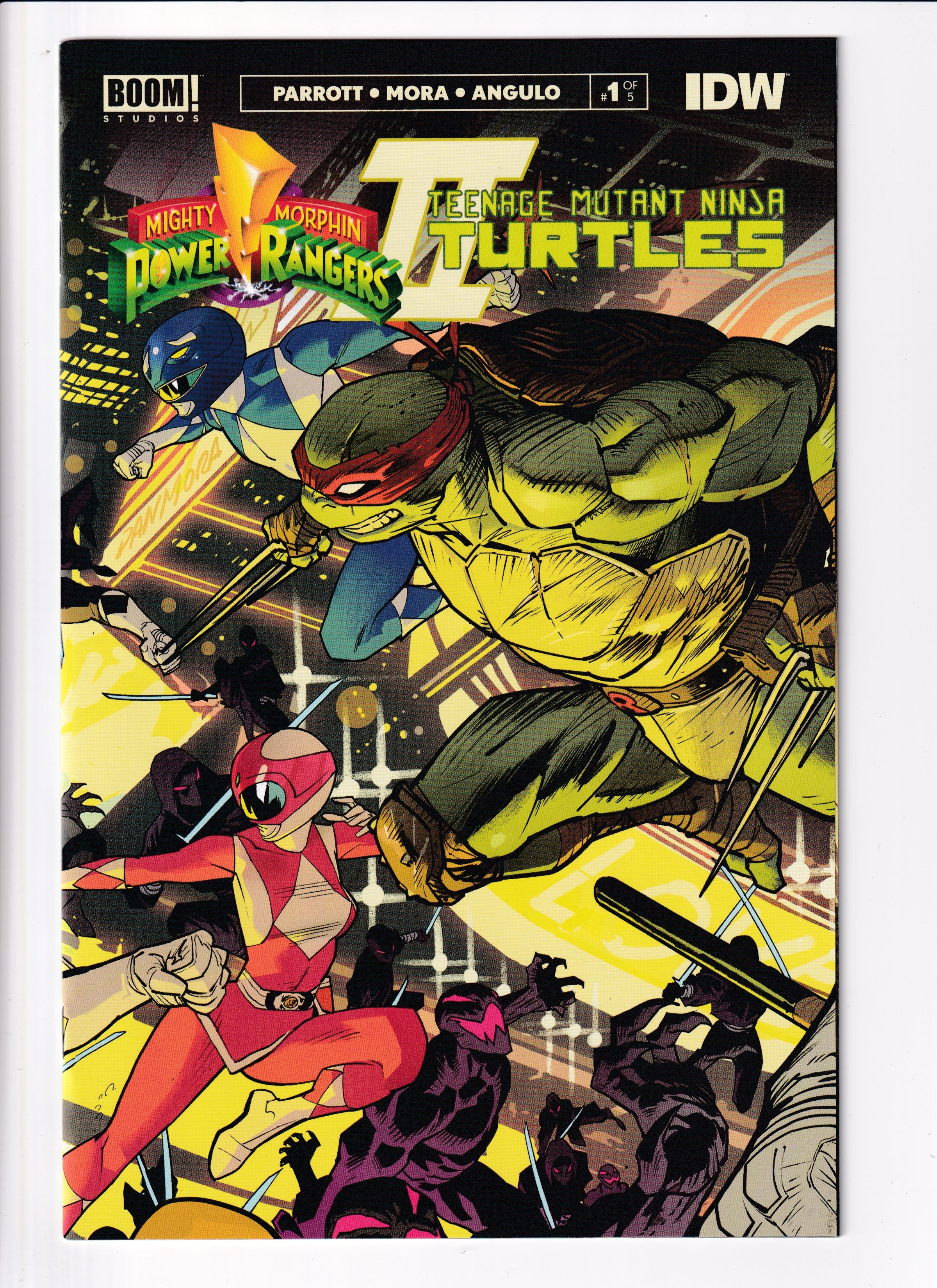 MIghty Morphin Power Ranges/TMNT II #1 Connecting CVR C Nm (9.8) (2022)