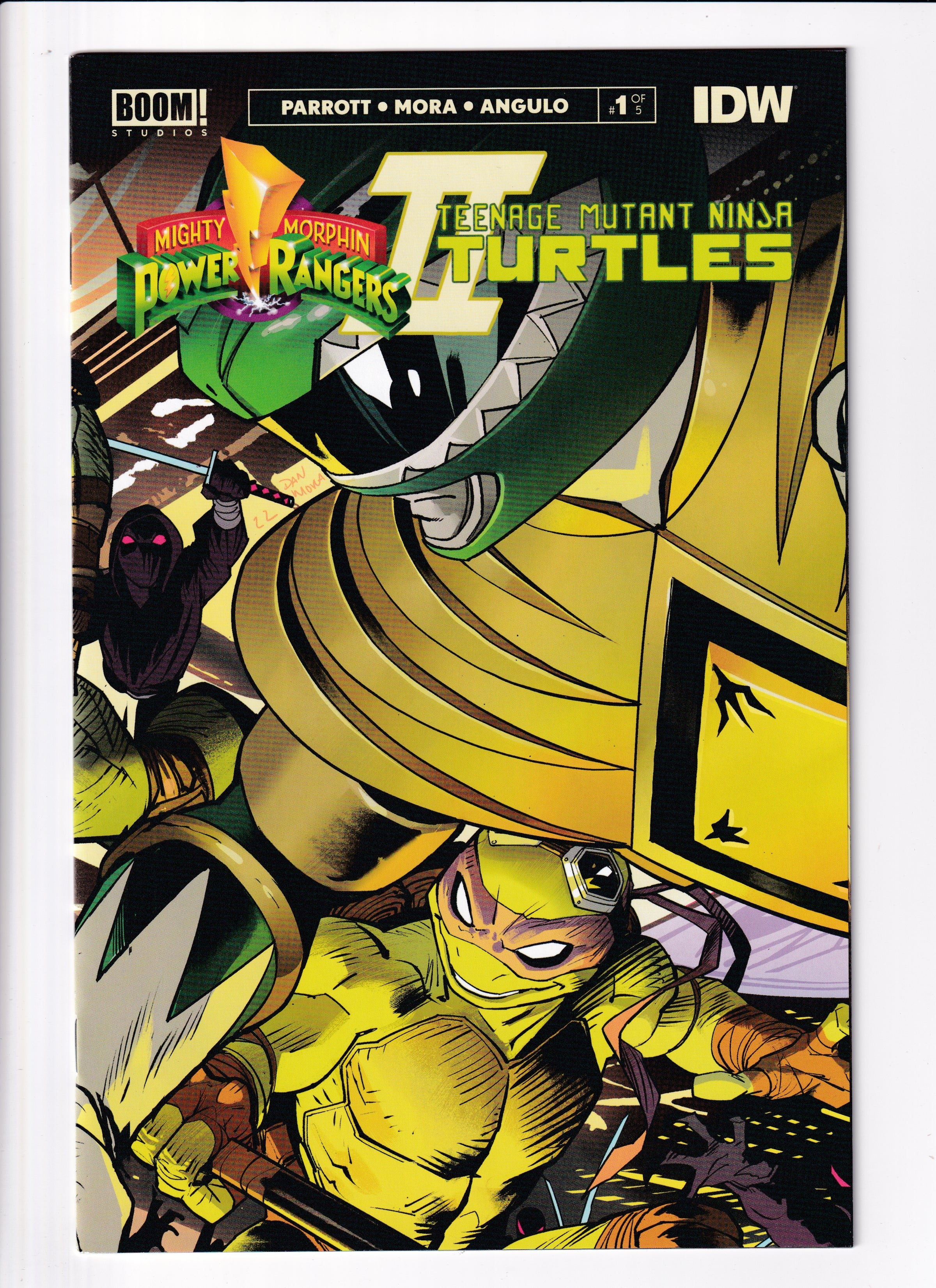 MIghty Morphin Power Ranges/TMNT II #1 Connecting CVR D Nm (9.8) (2022)