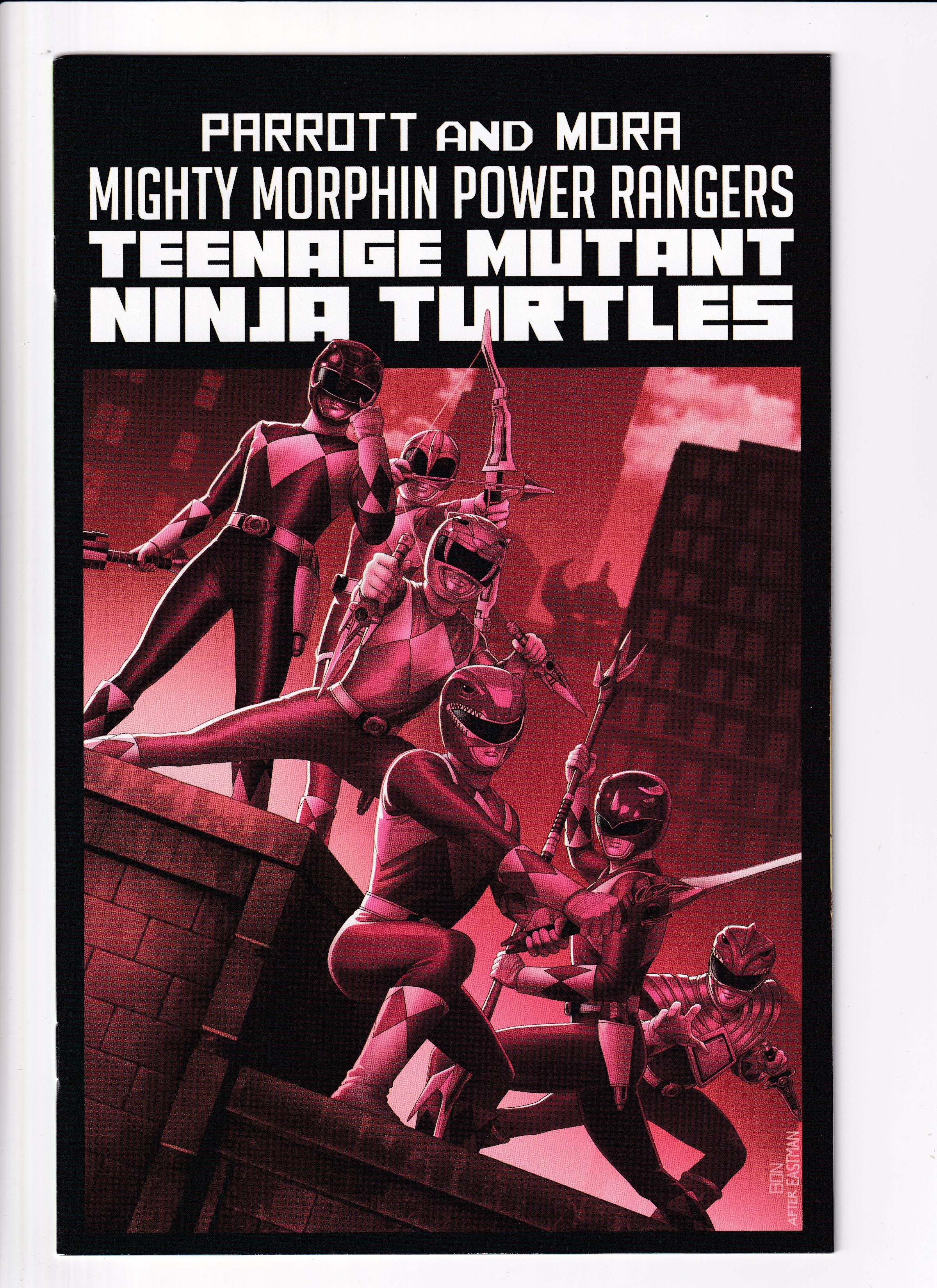 MIghty Morphin Power Ranges/TMNT II #1 Homage Var Nm (9.8) (2022)