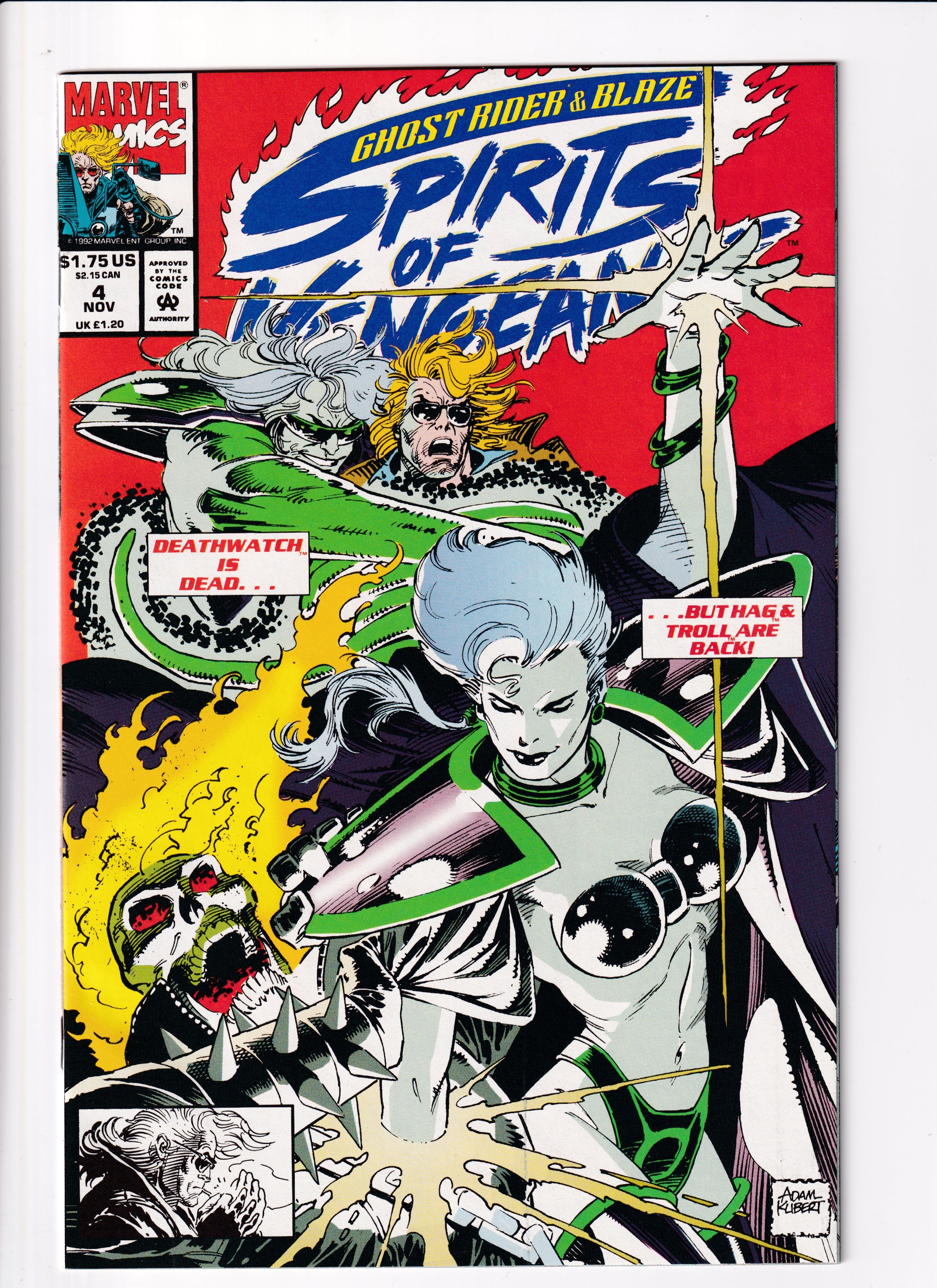 Ghost Rider/Blaze Spirits of Vengeance #4 NM (9.4) (1992)