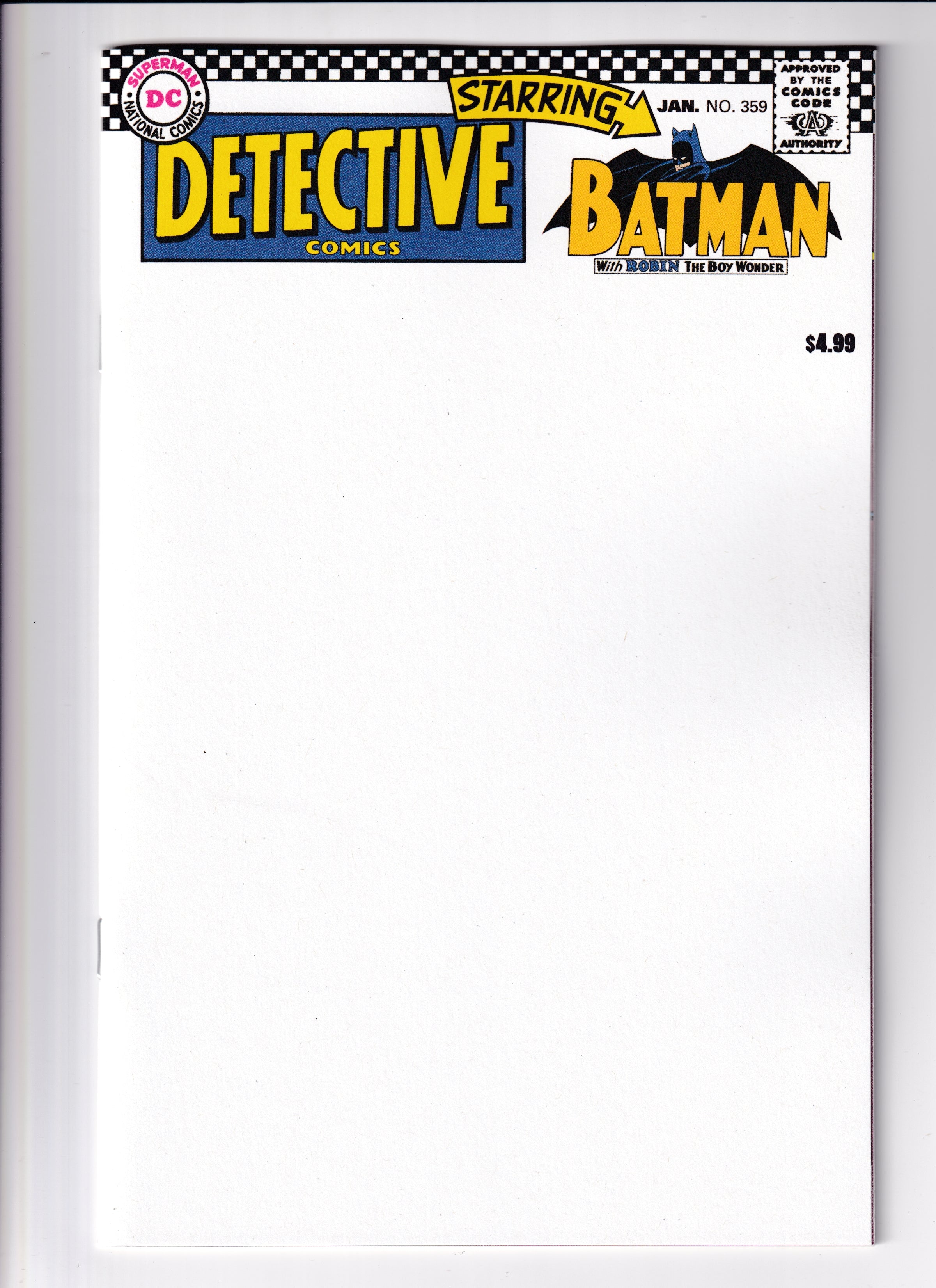 Detective Comics #359 Facsimile Blank Var (2026)
