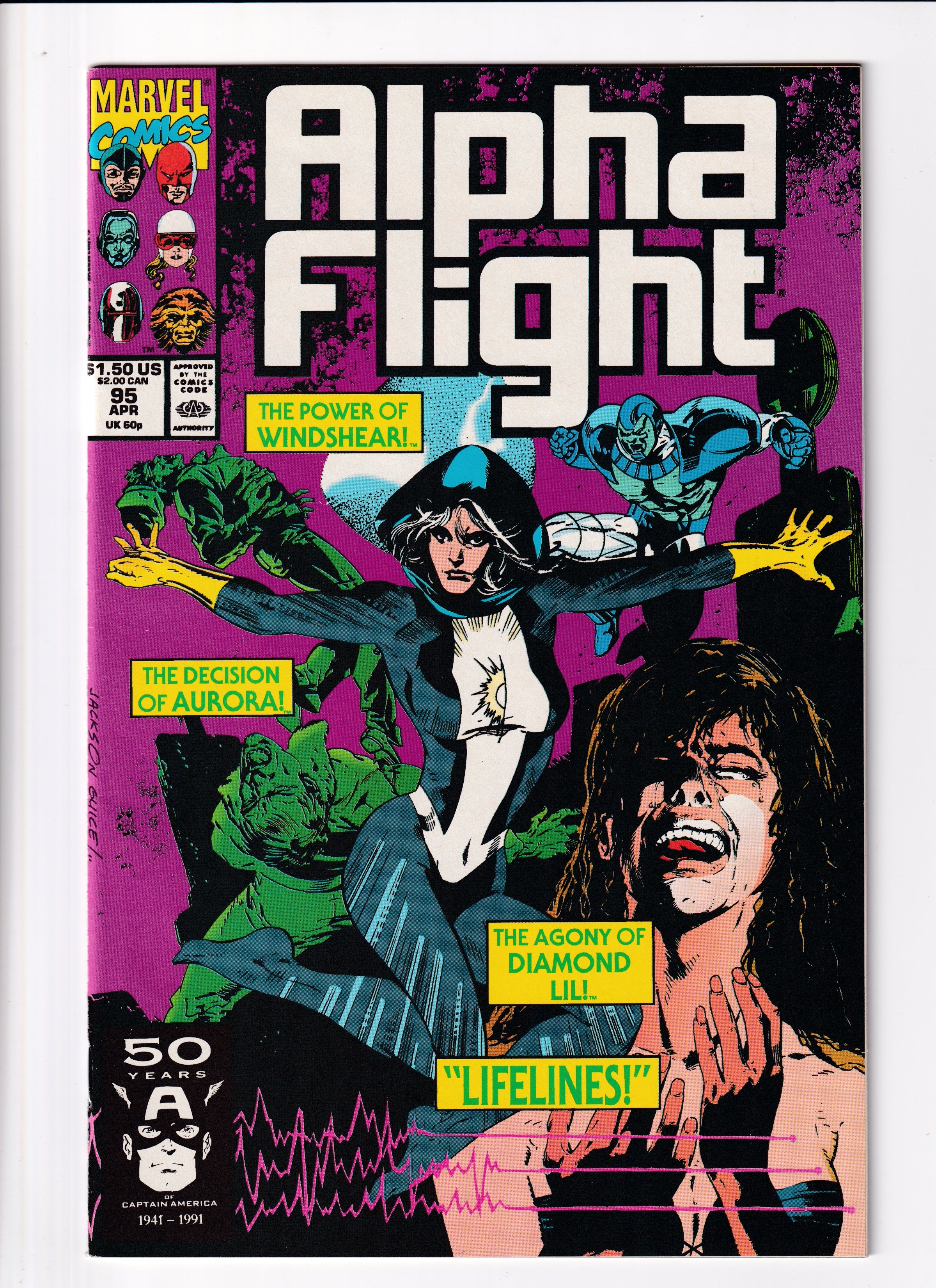 Alpha Flight #95 NM (9.0) (1991)