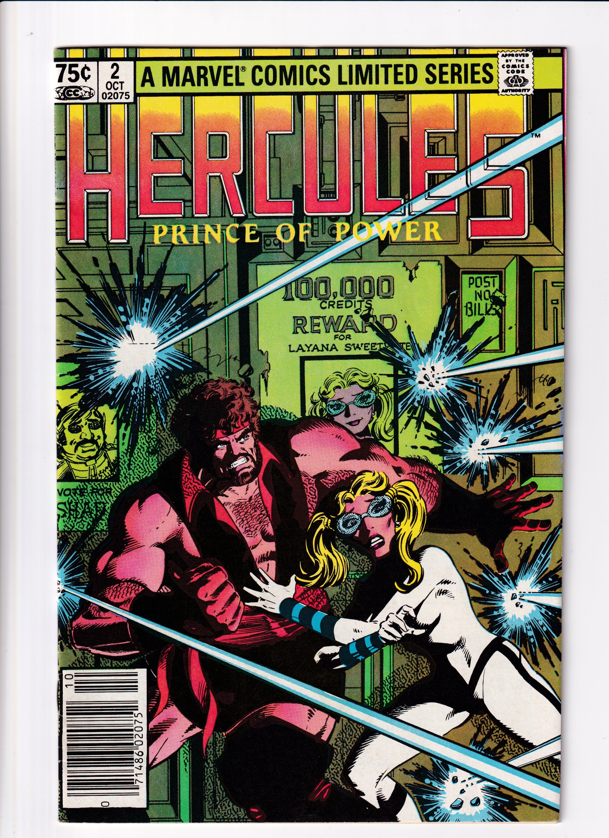 Hercules #2 Canadian Price Var. VF (7.5) (1982)