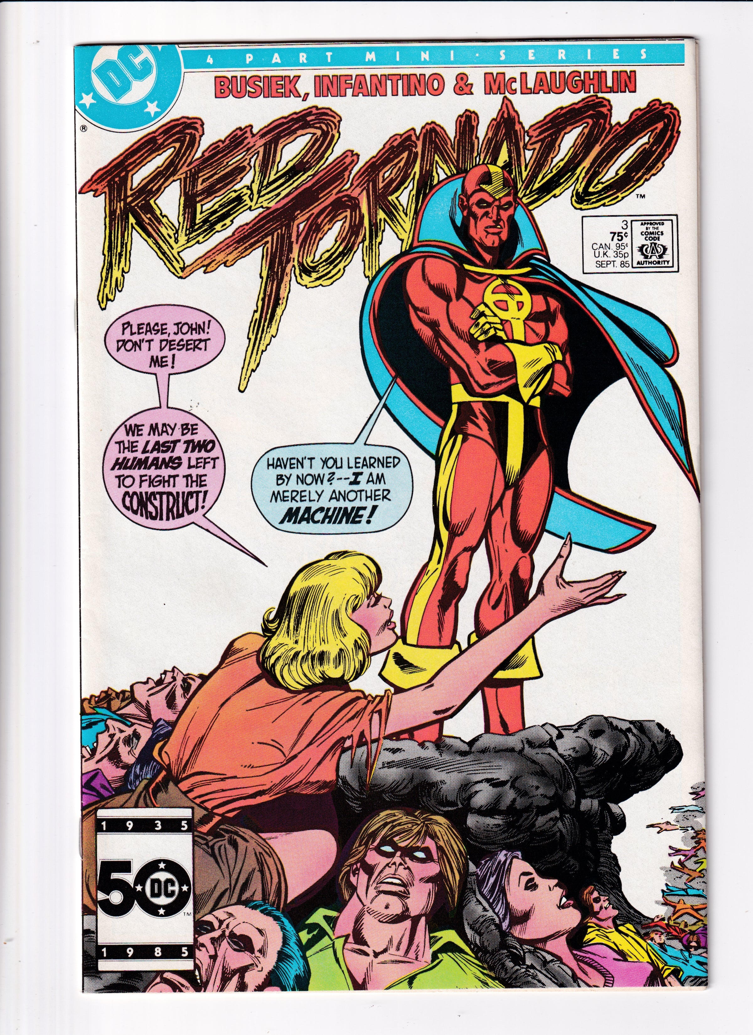 Red Tornado #3 VF (8.5) (1985)