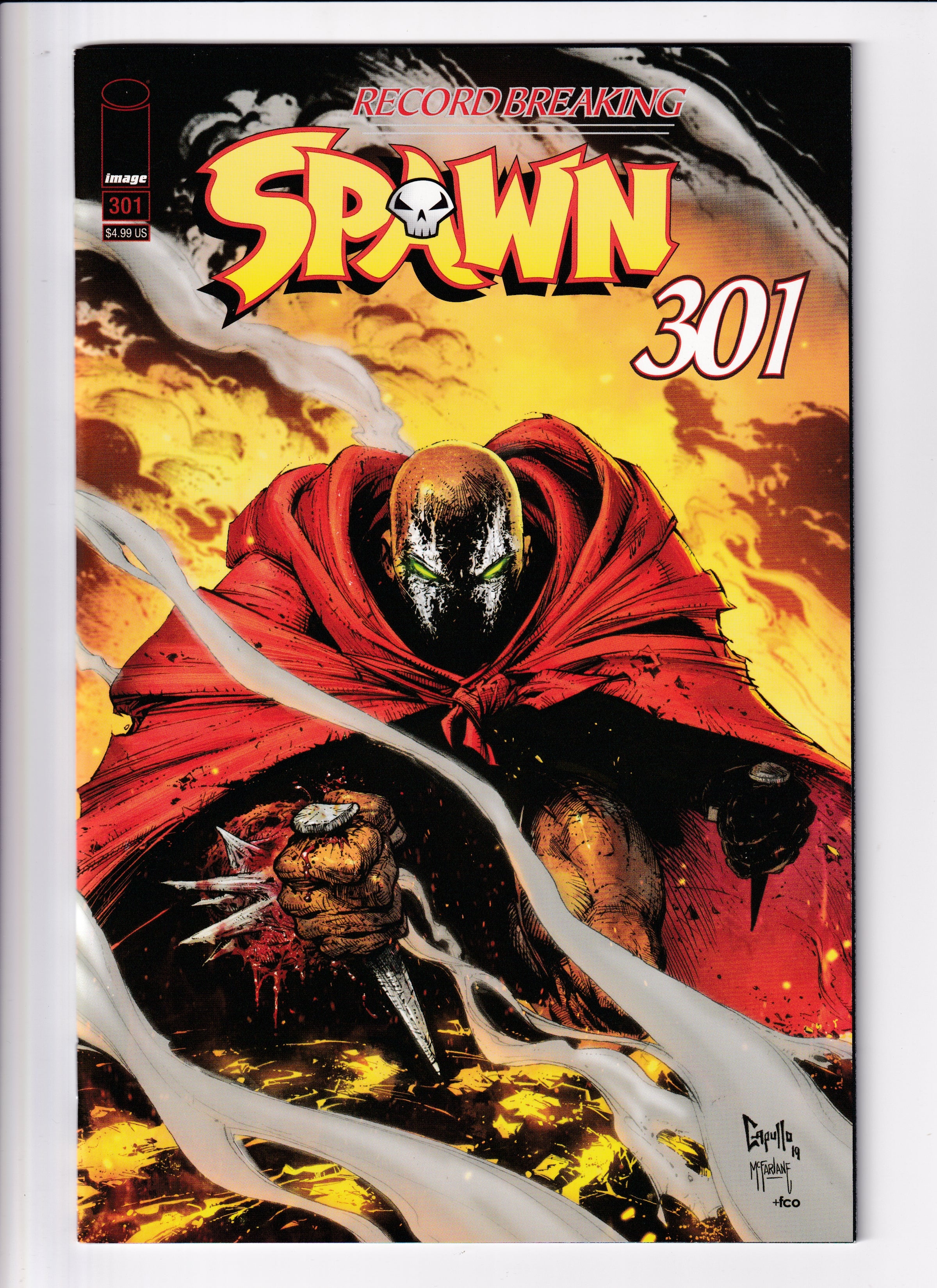 Spawn #301 Capullo McFarlane Var NM (9.8) (2019)