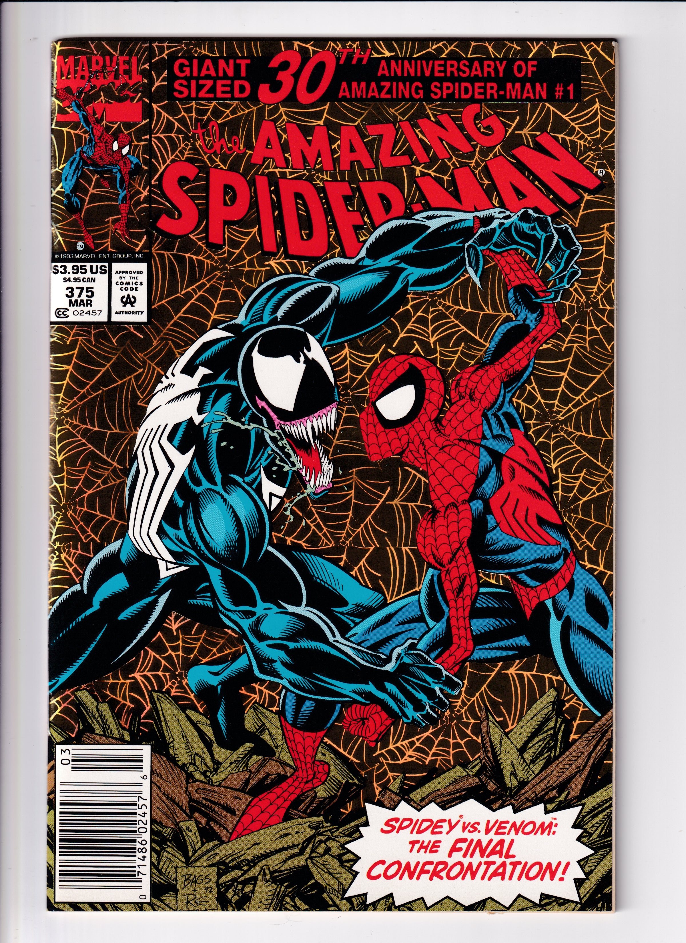 Amazing Spider-Man #375 Newsstand NM (9.4) (1993)