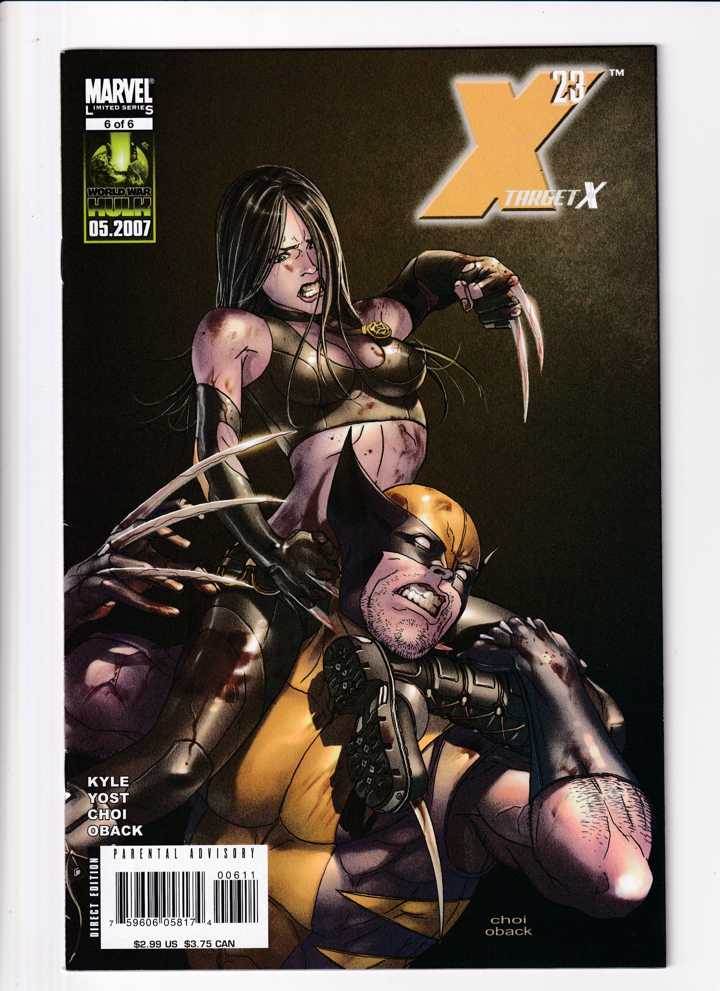 X-23: Target X #6 NM (9.2) (2007)