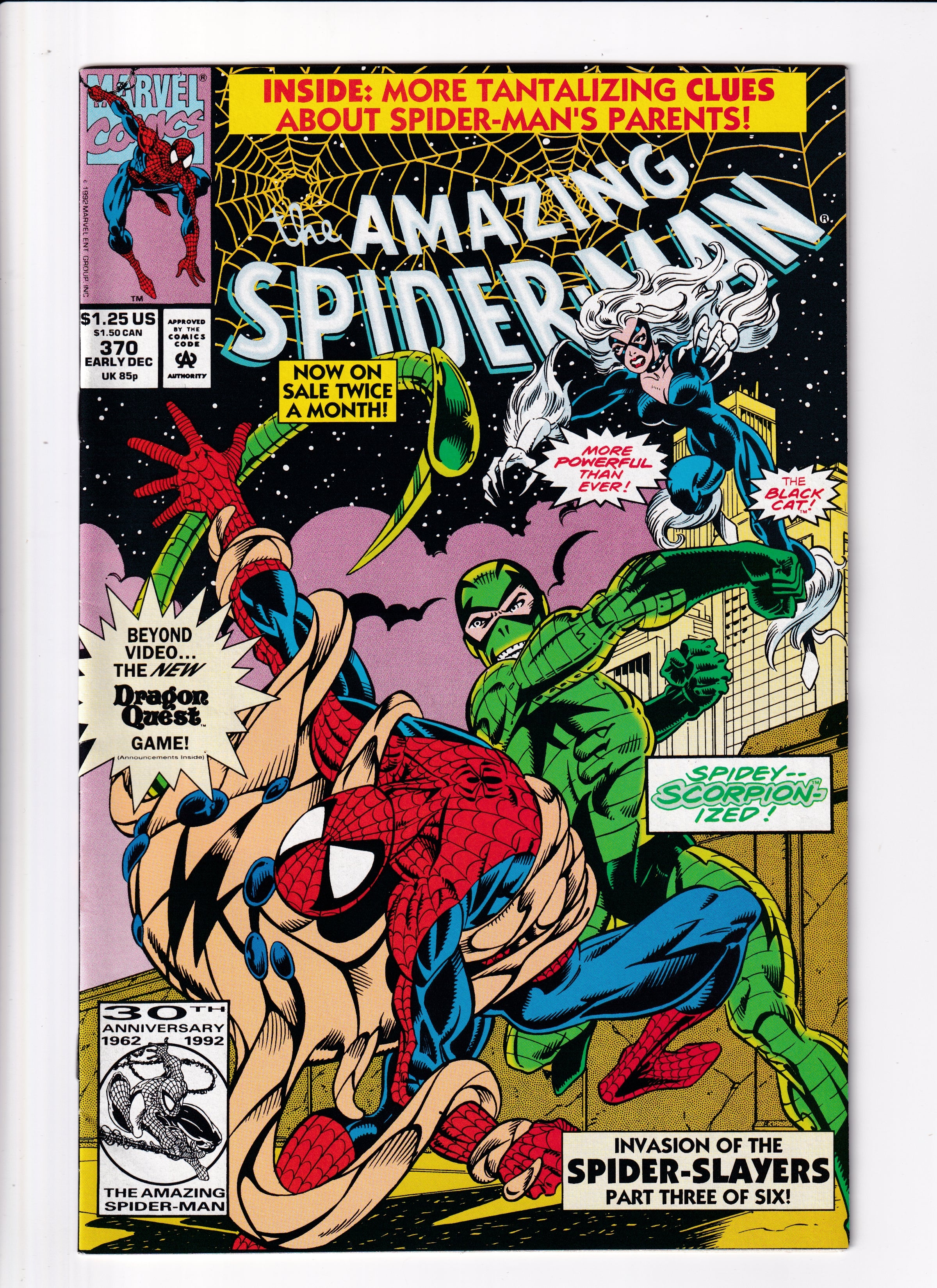 Amazing Spider-Man #370 VF (8.5) (1992)