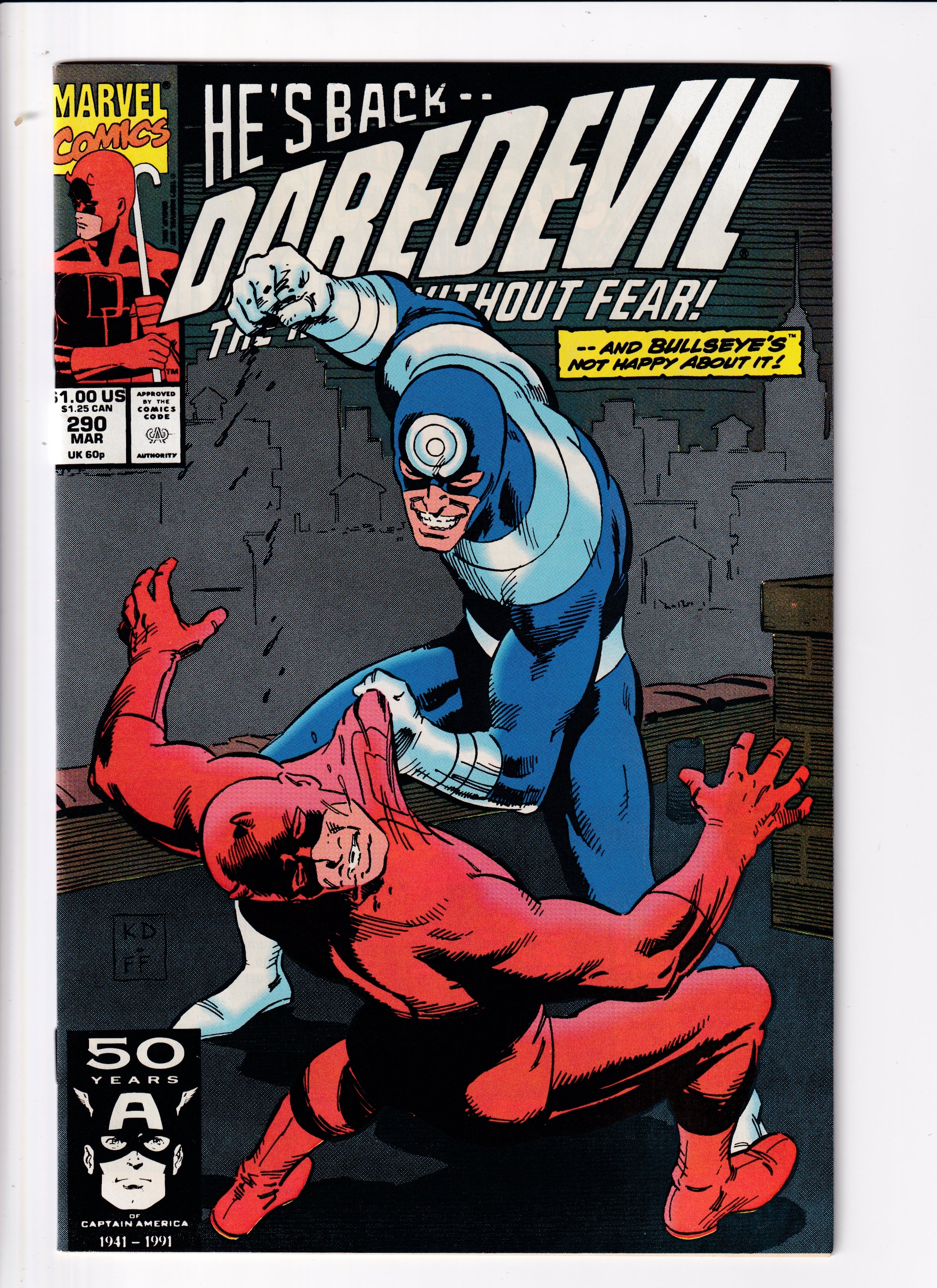Daredevil #290 VF (8.5) (1991)