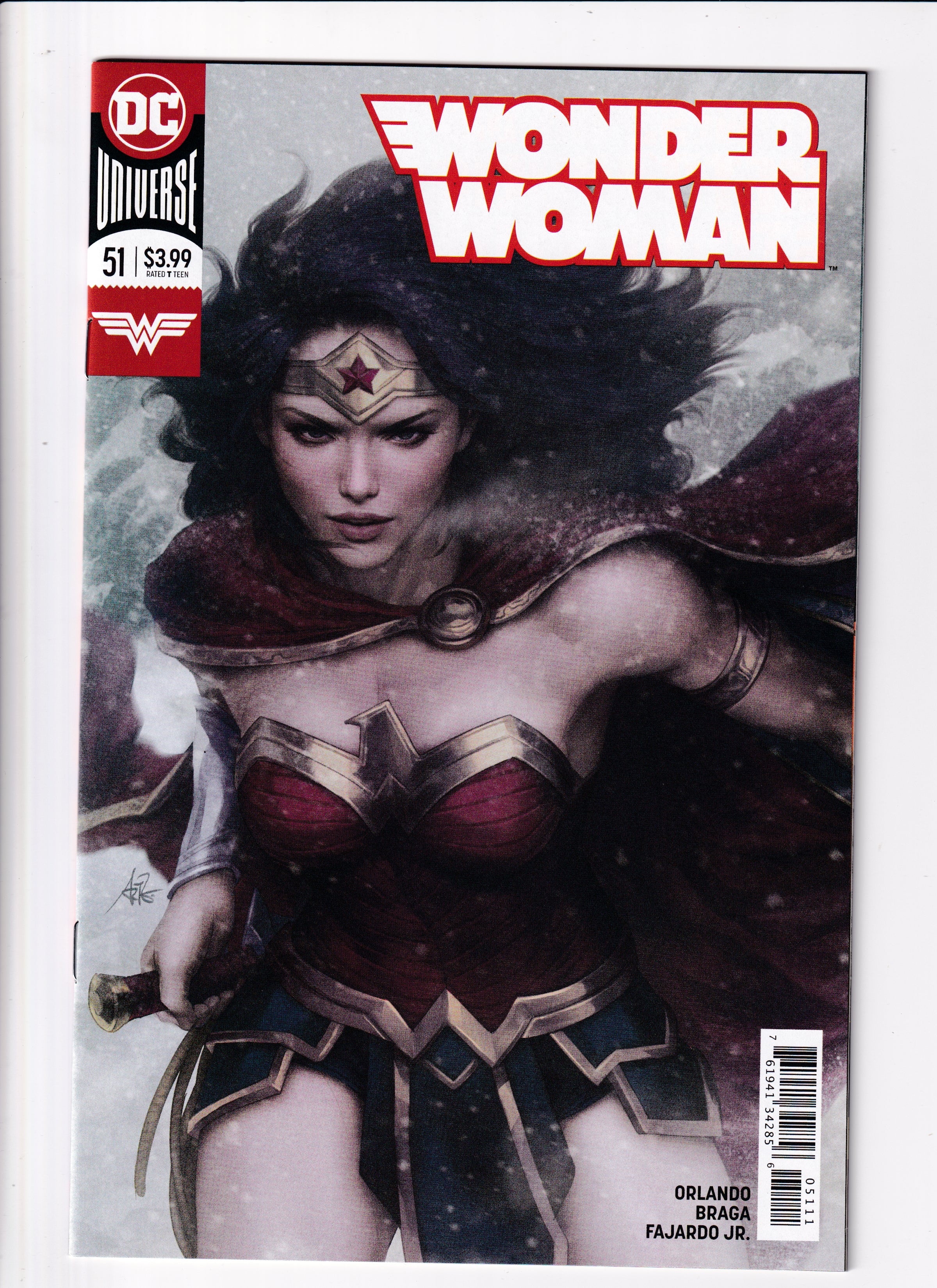 Wonder Woman #51 Artgerm Var NM (9.8) (2018)