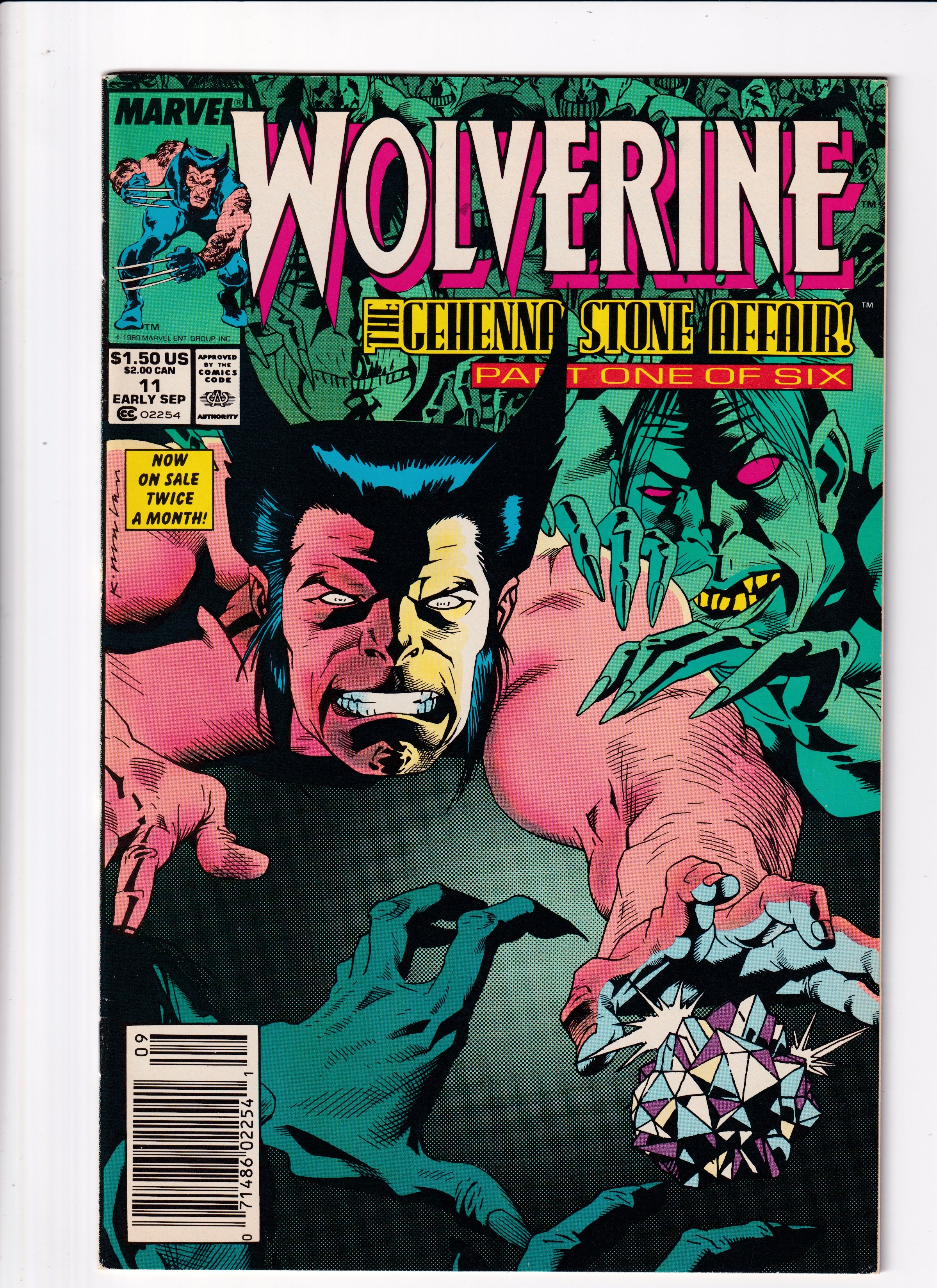 Wolverine #11 Newsstand NM (9.0) (1989)