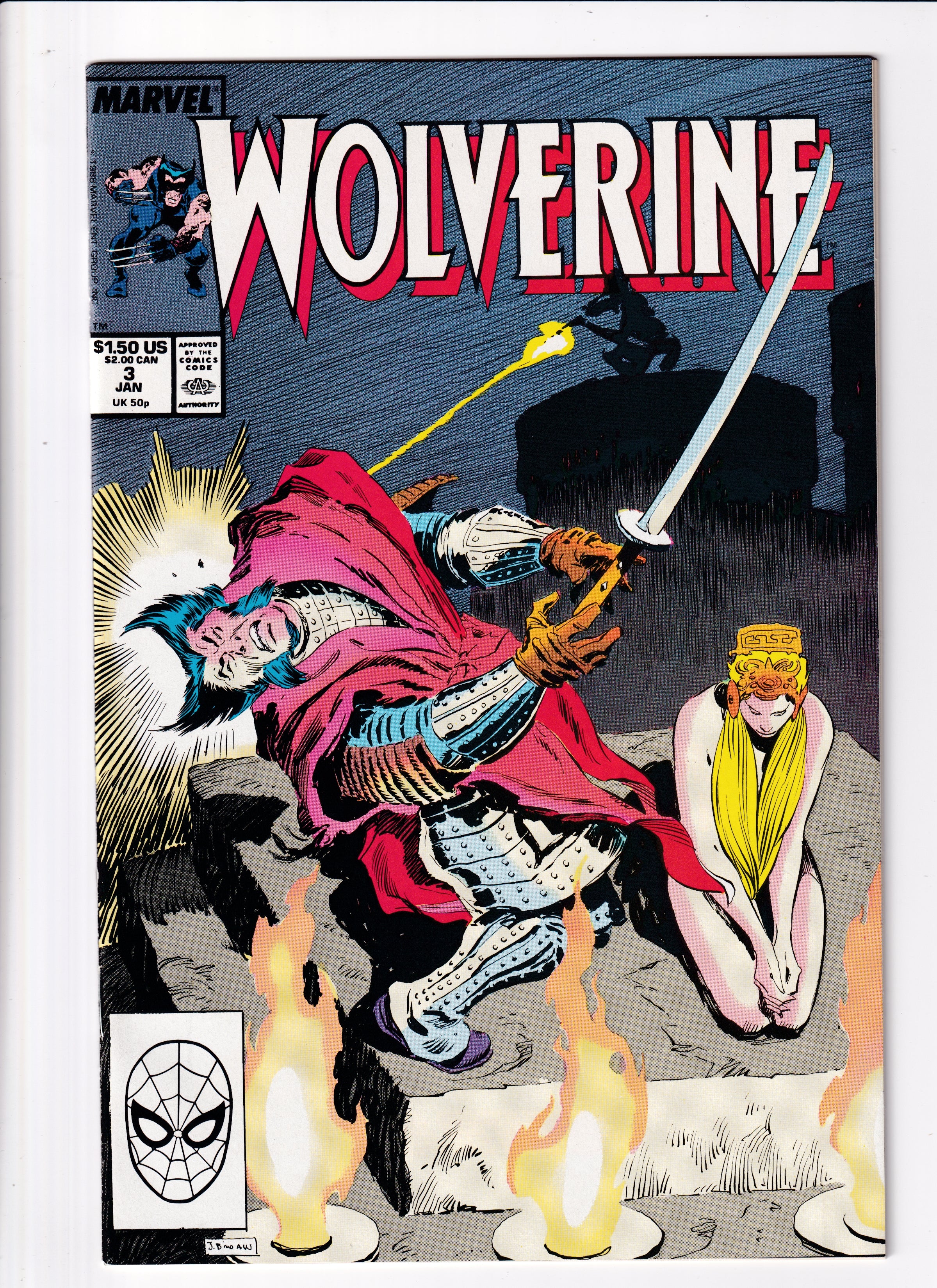 Wolverine #3 NM (9.4) (1988)