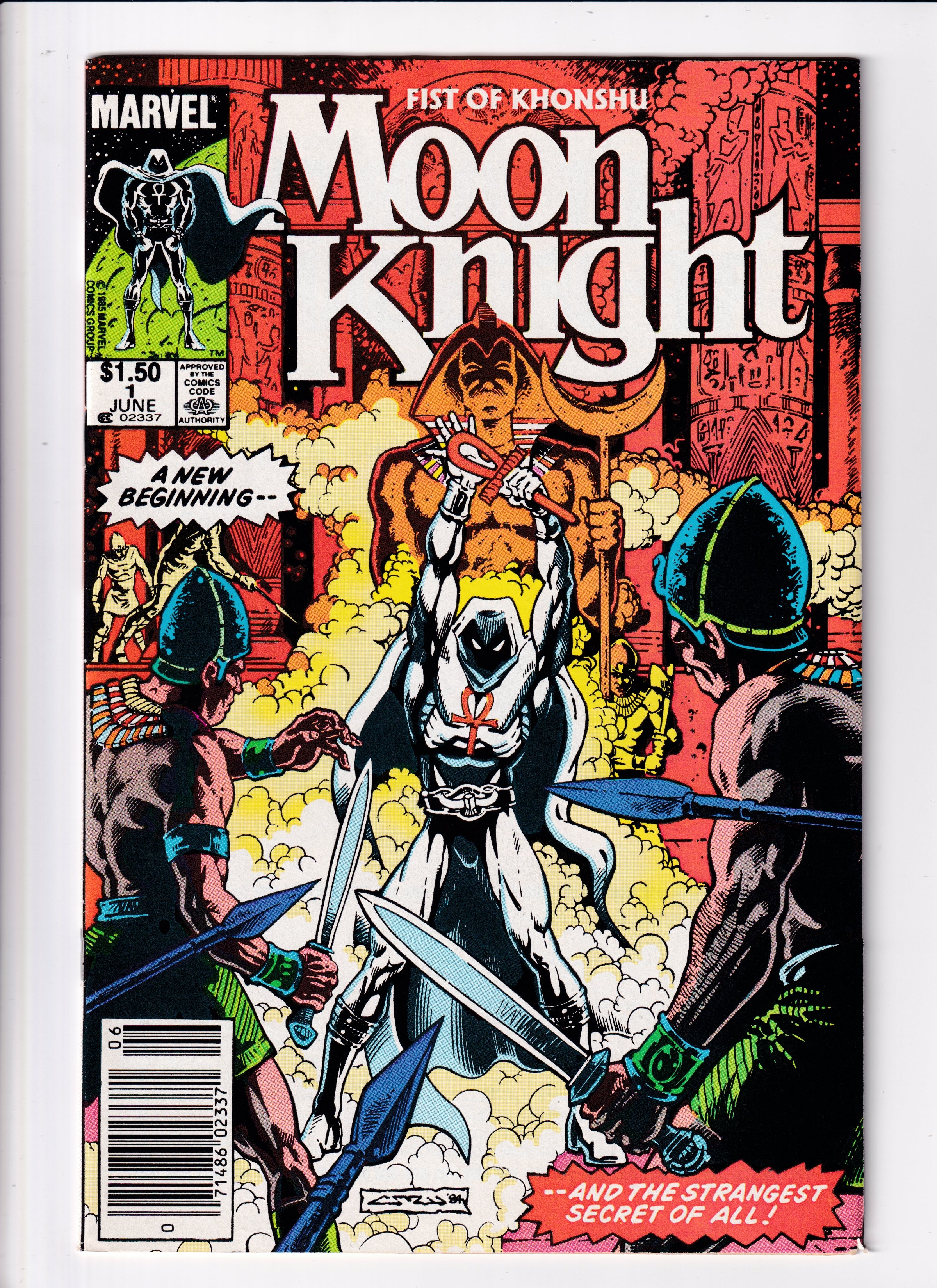 Moon Knight: Fist of Khonshu #1 Canadian Price Var VF (8.5) (1985)