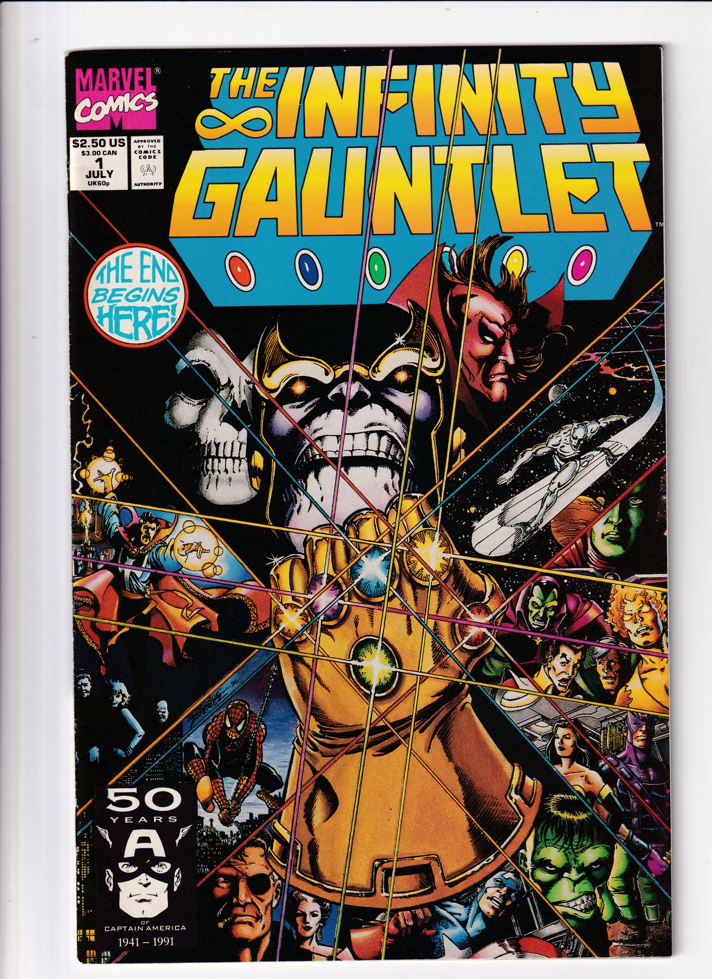 Infinity Gauntlet #1 VF (7.5) (1991)