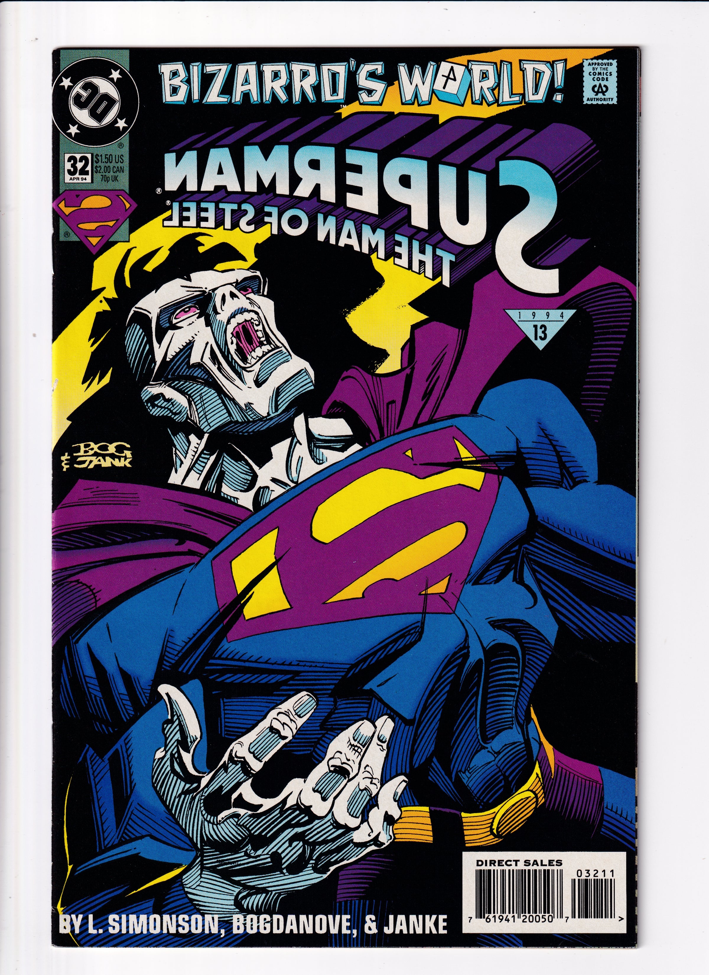 Superman Man of Steel #32 Nm (9.4) (1994)