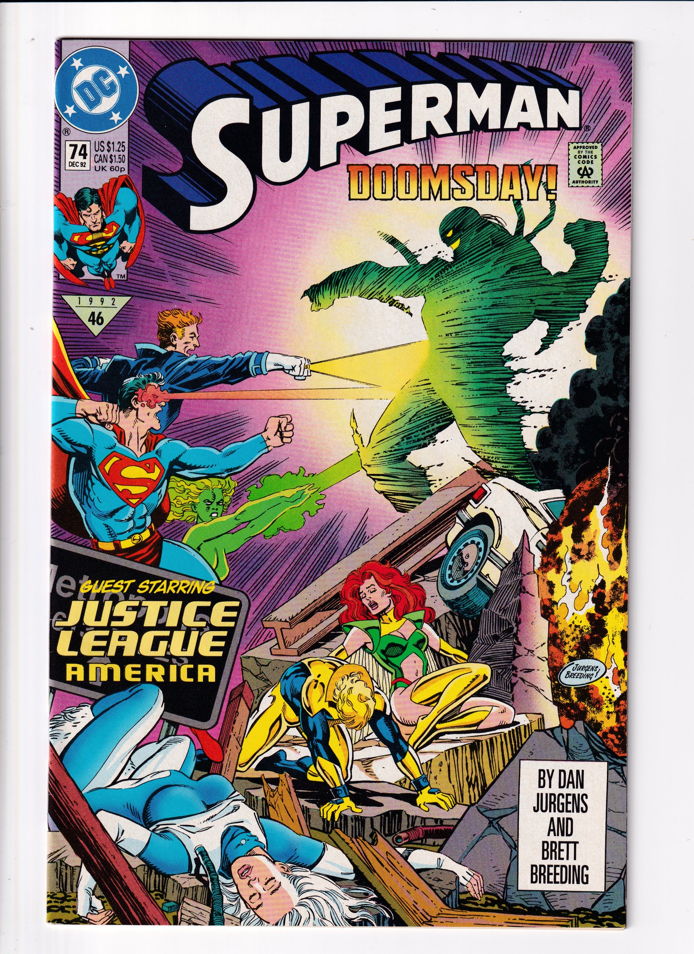 Superman #74 Nm (9.4) (1992)