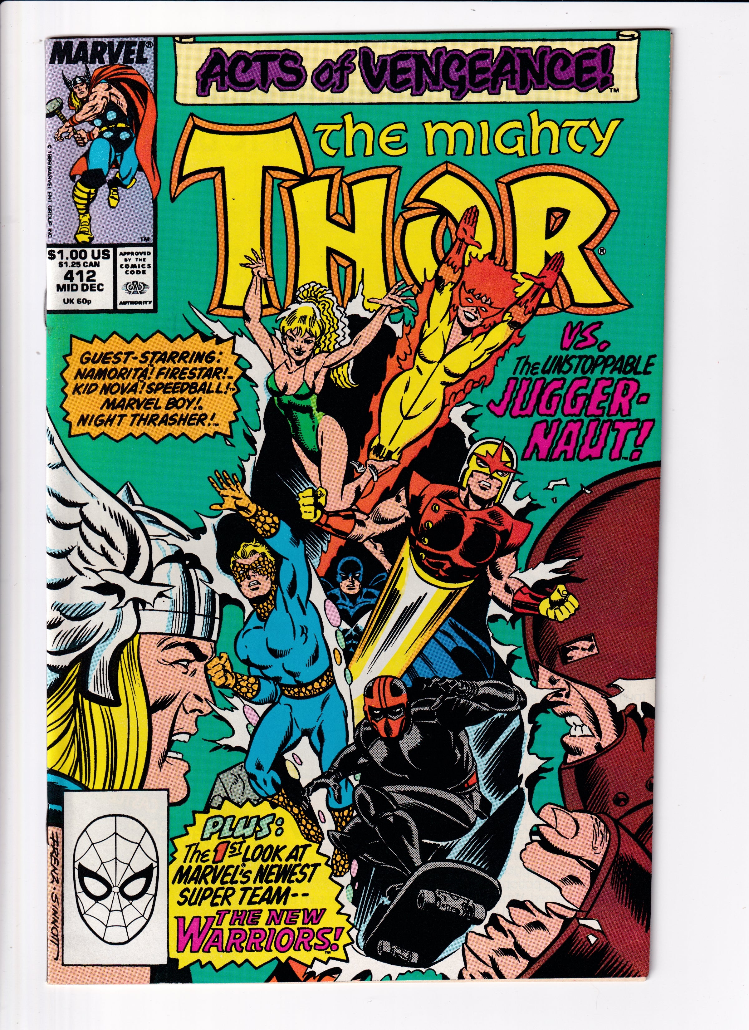 The Mighty Thor #412 VF (8.0) (1989)
