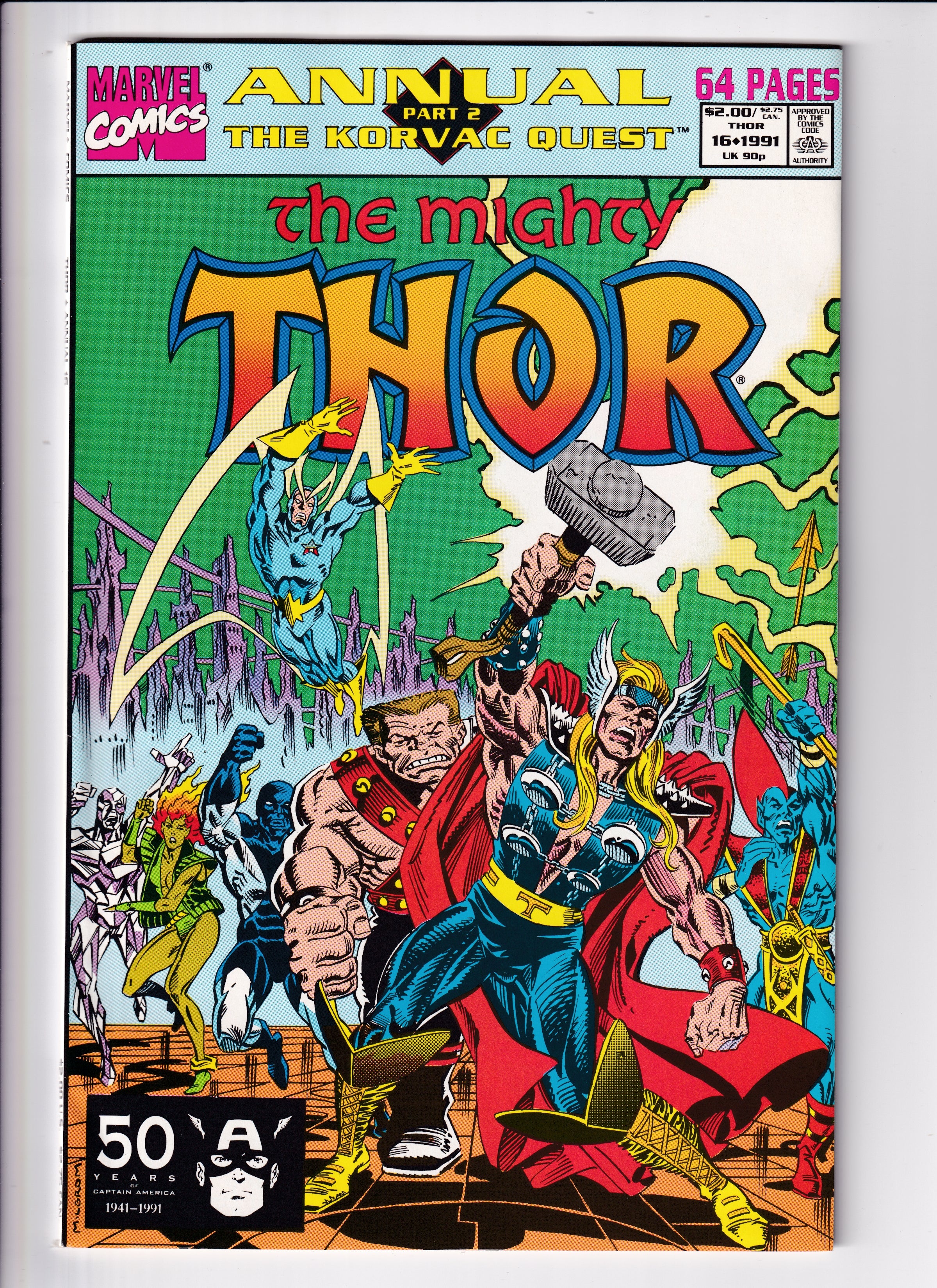 The Mighty Thor Annual #16 NM (9.4) (1991)